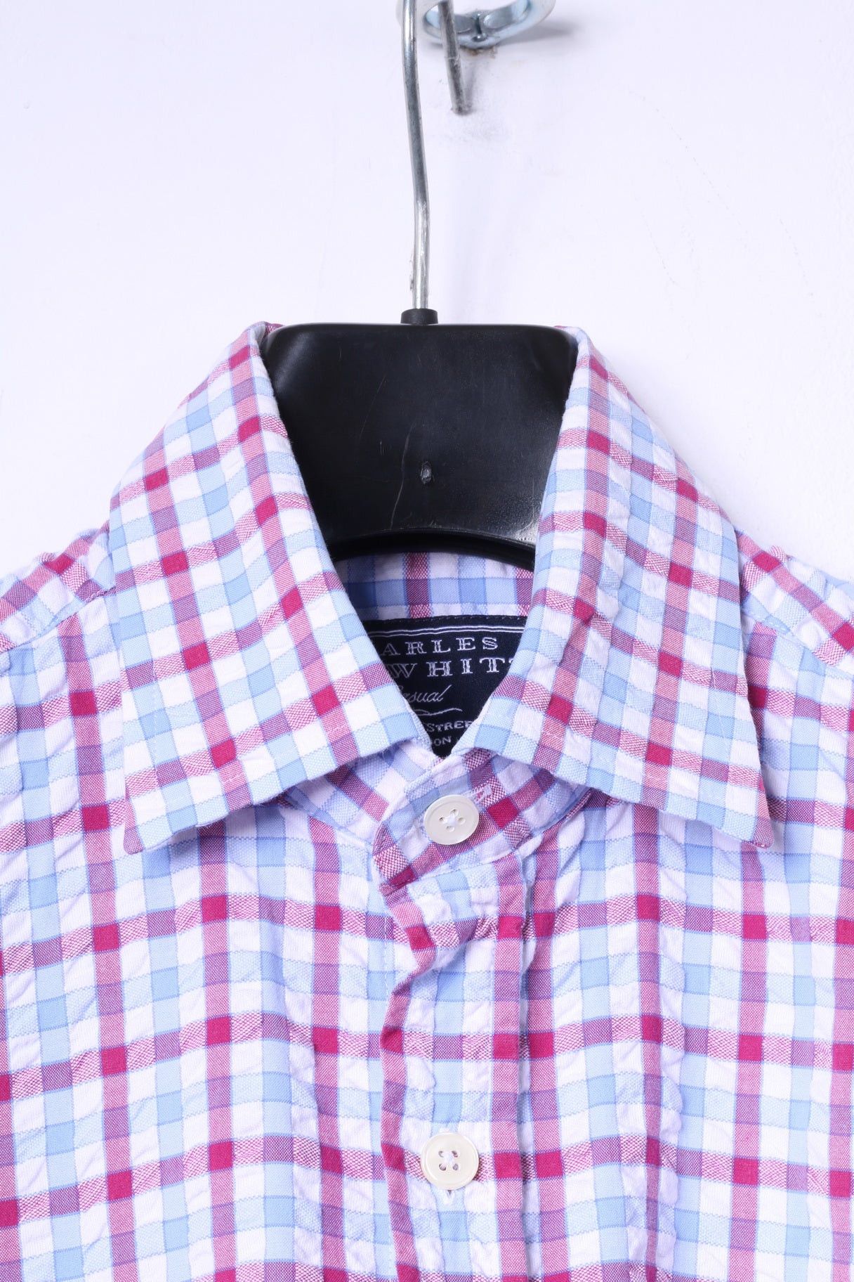 Charles Tyrwhitt Charles Tyrwhitt Mens S Casual Shirt Blue Red Check 5475 Size US S / EU 44-46 / 1 - 2 Thumbnail