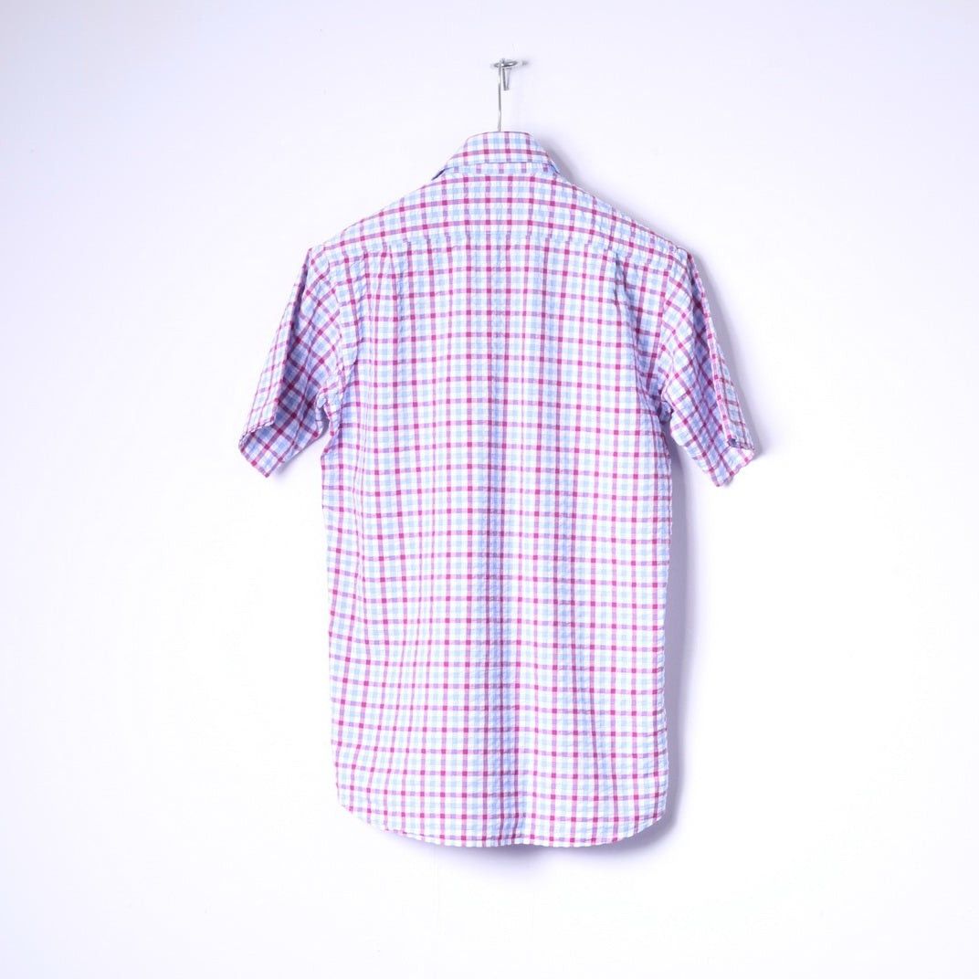 Charles Tyrwhitt Charles Tyrwhitt Mens S Casual Shirt Blue Red Check 5475 Size US S / EU 44-46 / 1 - 6 Thumbnail