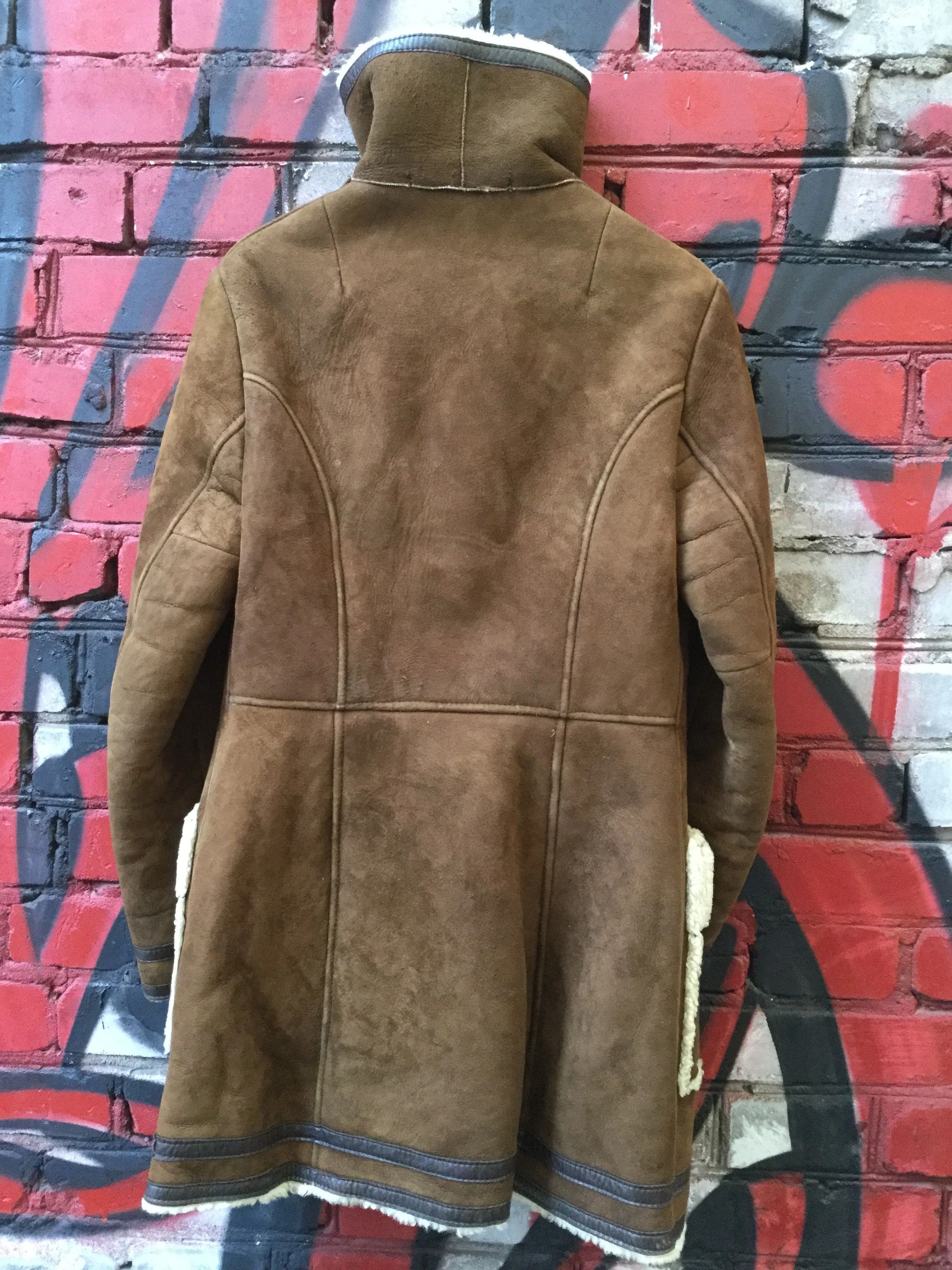 Vintage Sheepskin long coat.Like Gucci, Vetements or Visvism Size S / US 4 / IT 40 - 3 Thumbnail