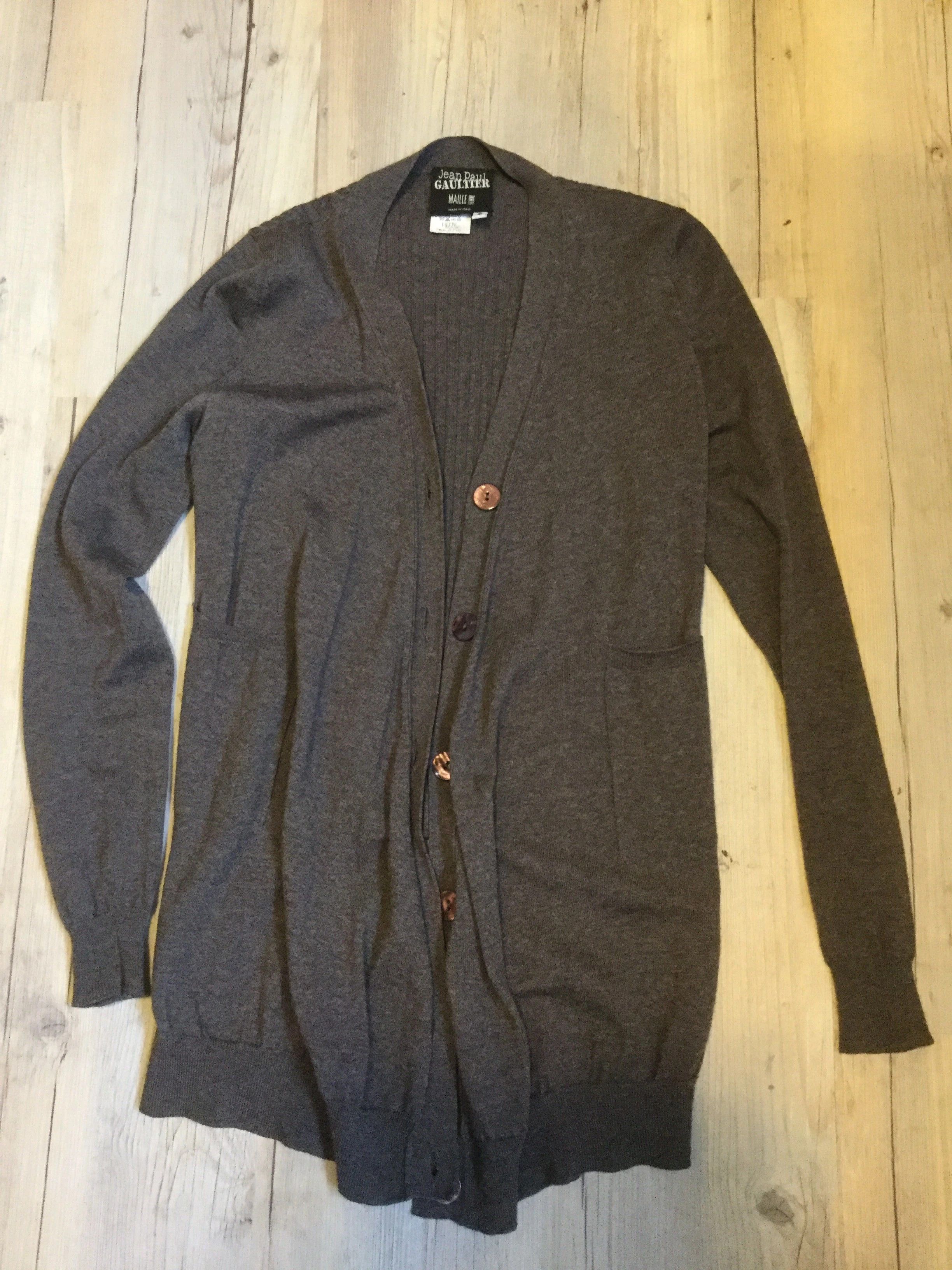 Jean Paul Gaultier RUNWAY cardigan.Like Chanel or Yohji Yamamoto Size US S / EU 44-46 / 1 - 2 Thumbnail