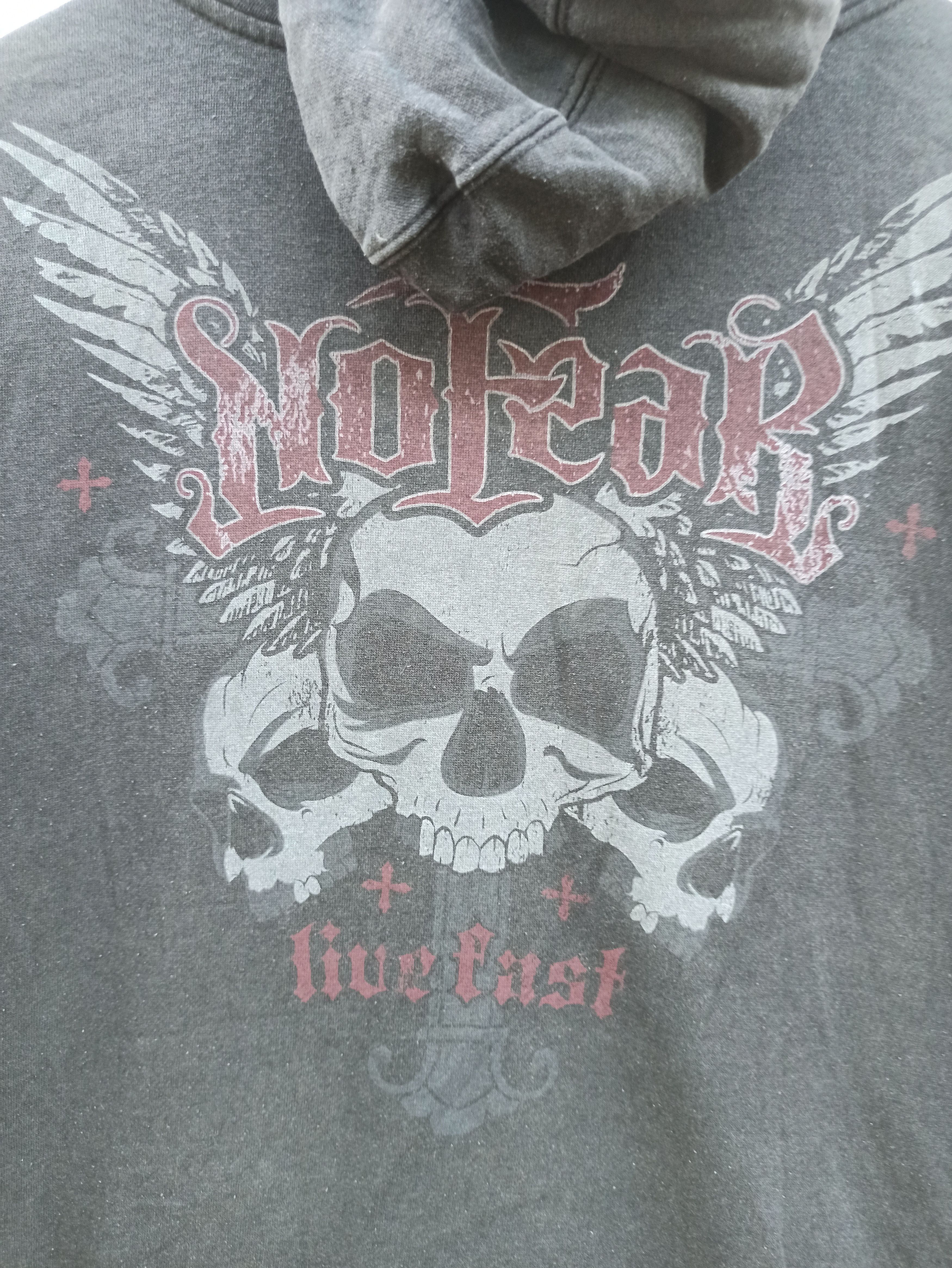 No Fear Vintage No Fear Zipper Hoodie Size US XXL / EU 58 / 5 - 4 Thumbnail