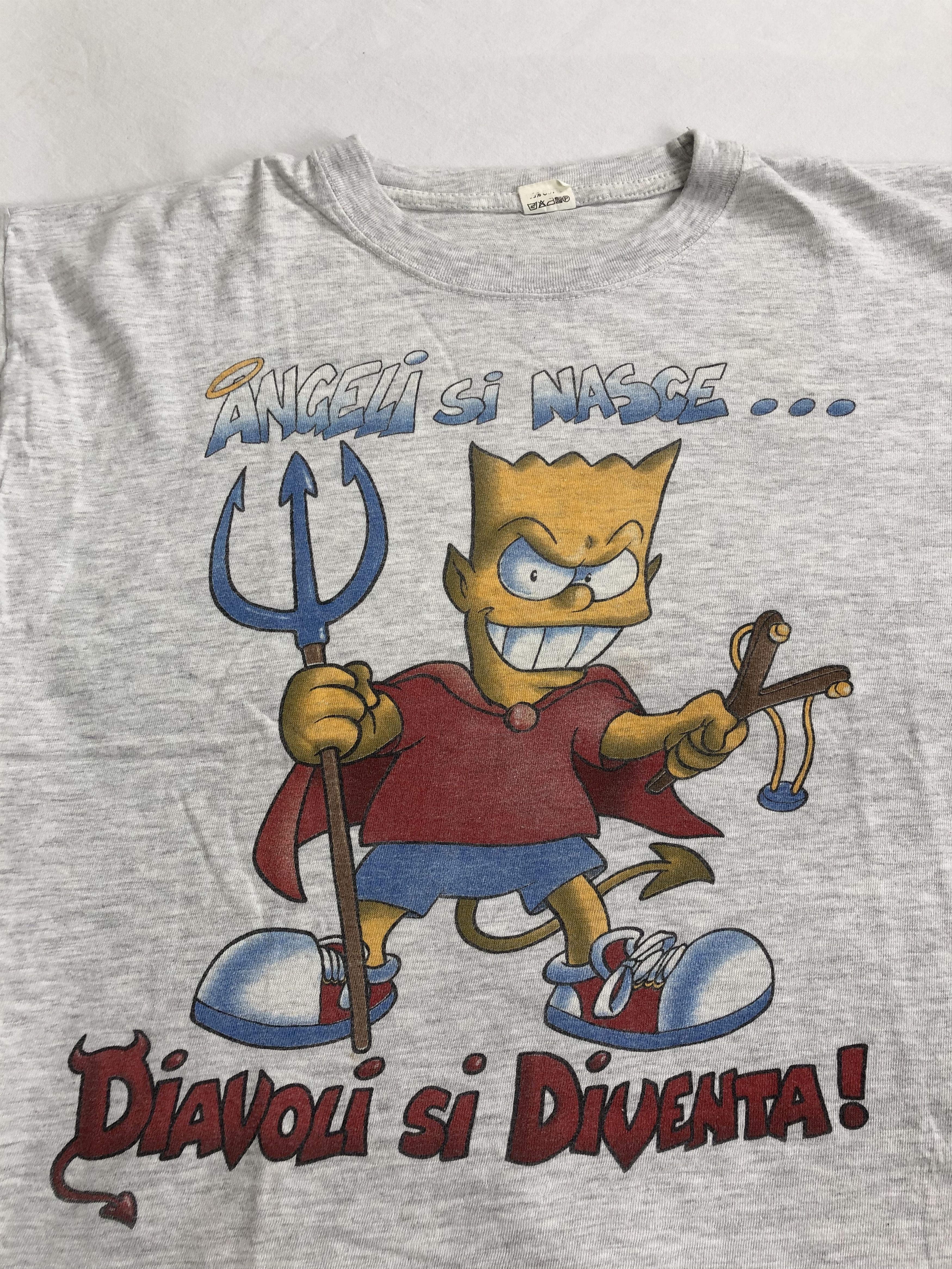 Cartoon Network Vintage 90s Simpsons Bart Devil (South Park King of Hill) Size US L / EU 52-54 / 3 - 2 Thumbnail