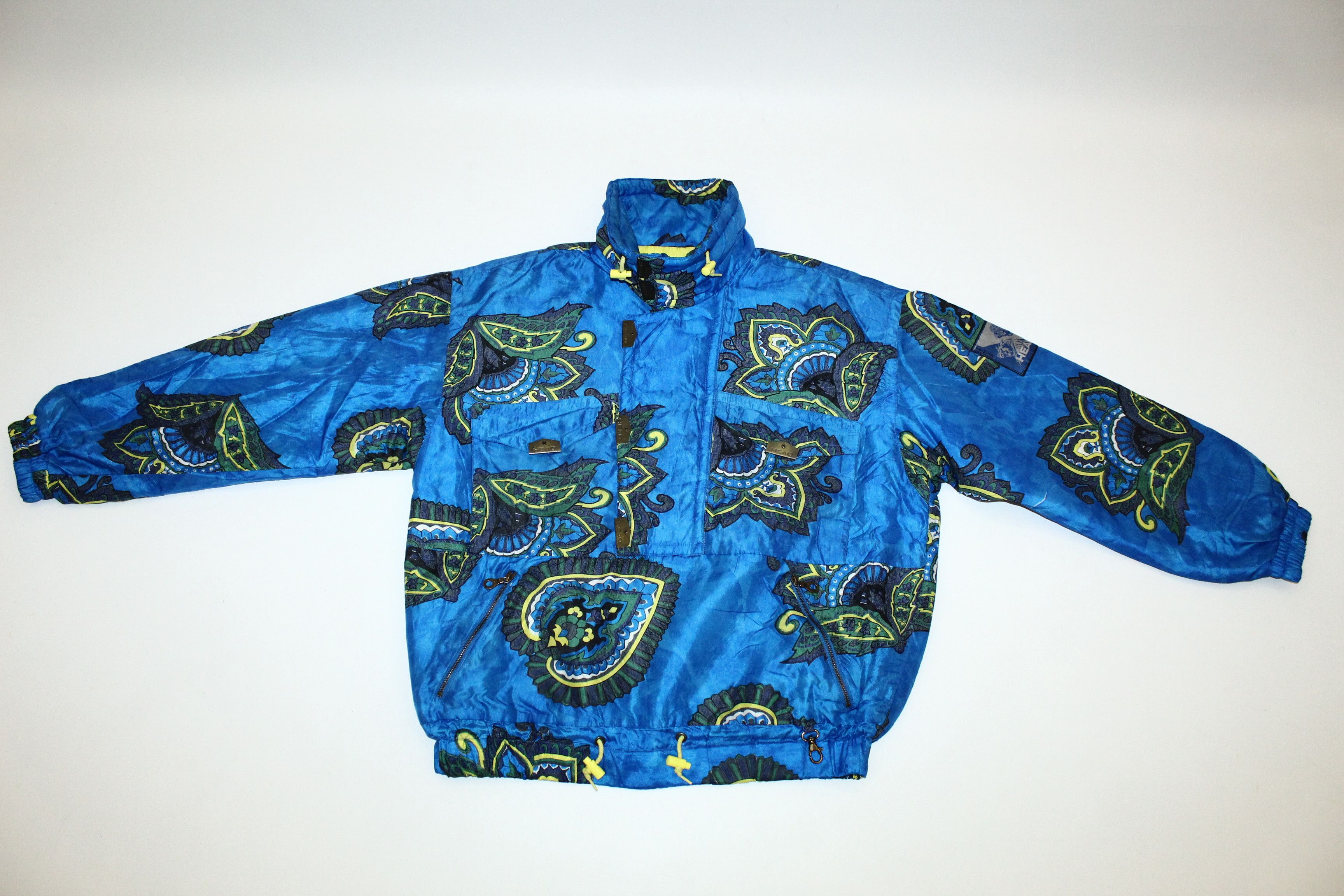 Ellesse VTG 💥 HEAD USA Acid Print Pullover Ski Jacket Size US M / EU 48-50 / 2 - 2 Thumbnail