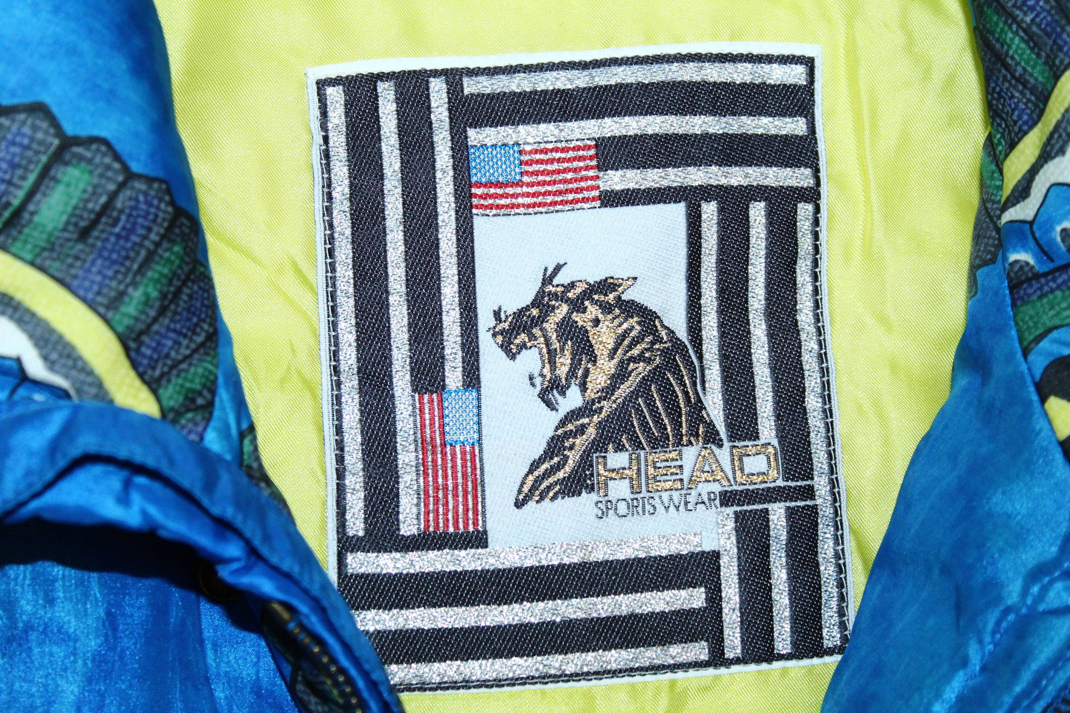 Ellesse VTG 💥 HEAD USA Acid Print Pullover Ski Jacket Size US M / EU 48-50 / 2 - 5 Thumbnail