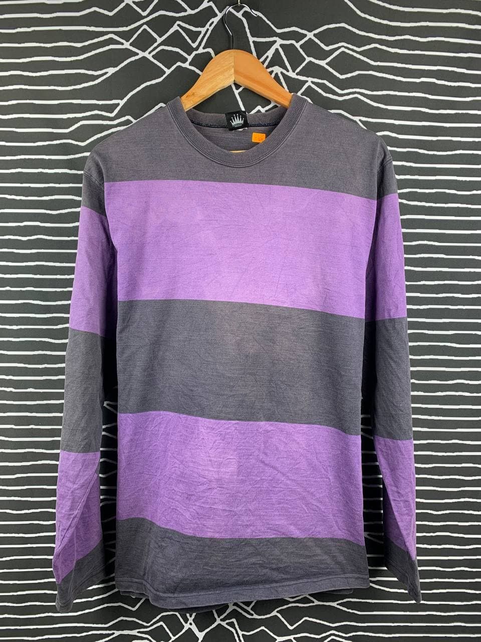 Vtg Sarcastic Homme Japanese Brand Stripe Longsleeve Tee