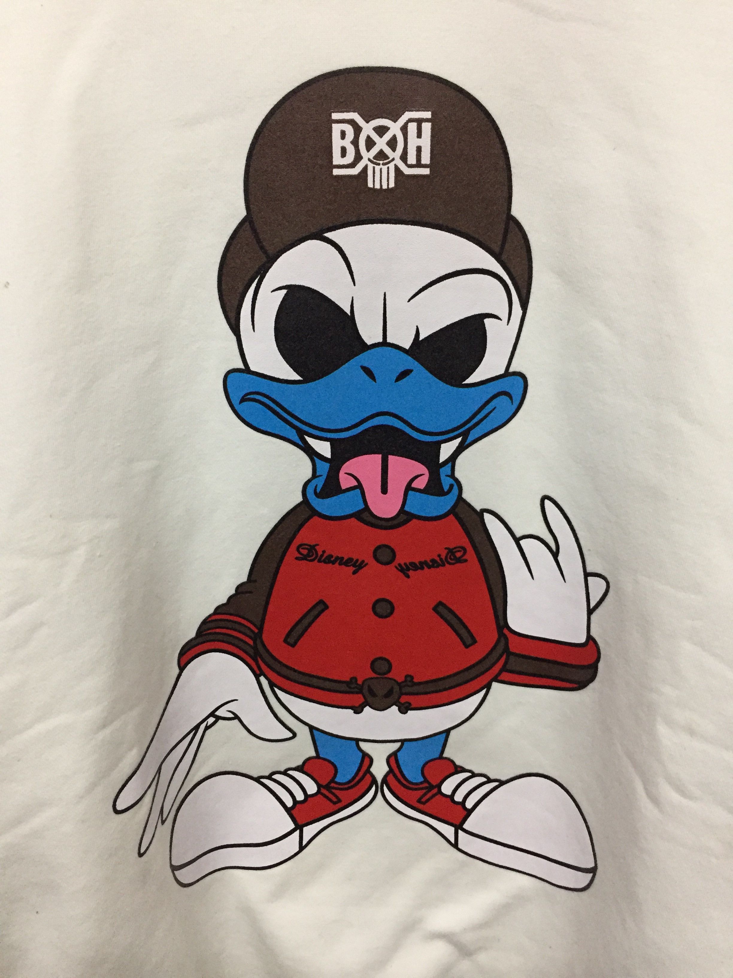 Bounty Hunter SS02 BOUNTY HUNTER Donald Duck Punk hoodie Size US L / EU 52-54 / 3 - 4 Thumbnail