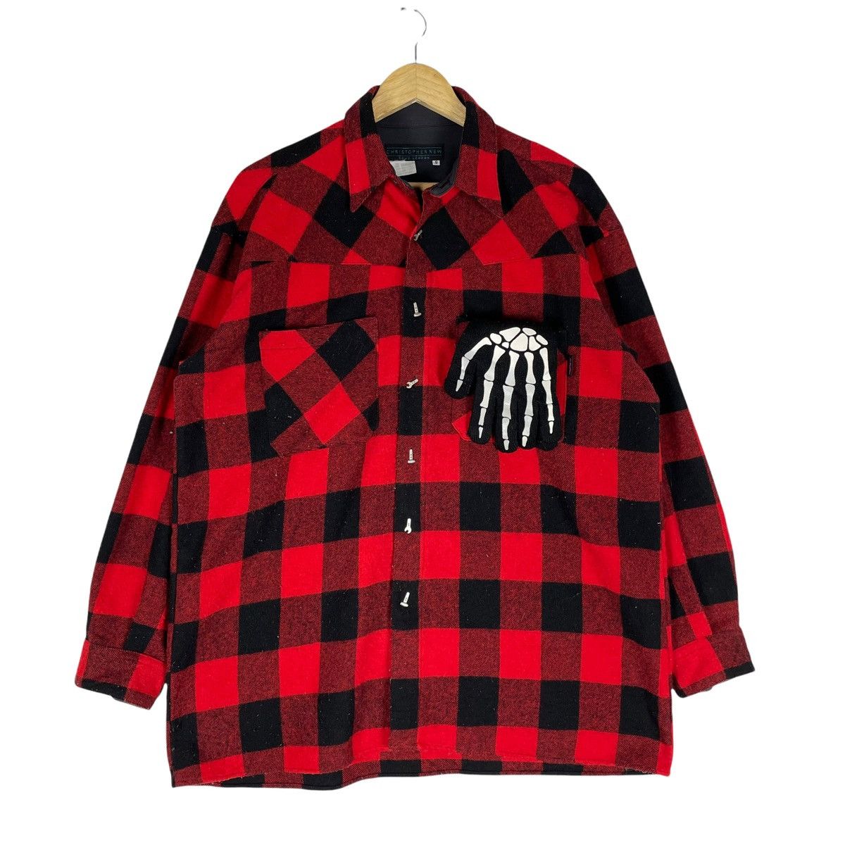 Vintage ⚡️80s CHRISTOPHER NEW London Flannel Button Shirt Size US S / EU 44-46 / 1 - 1 Thumbnail