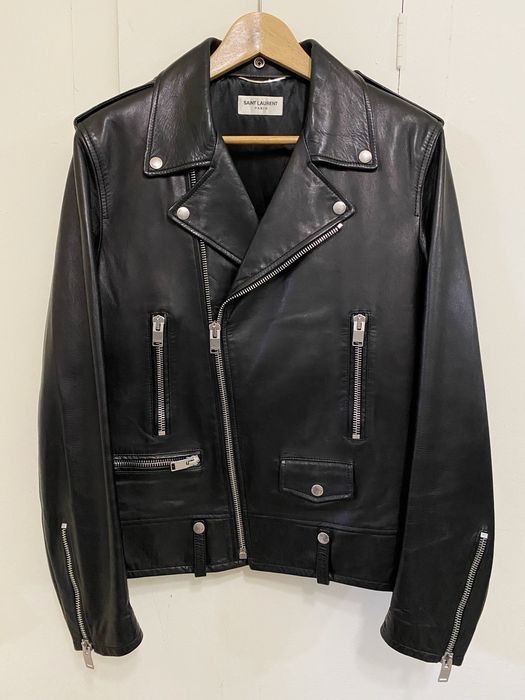 Saint Laurent Paris Fw16 Classic L01 Lambskin Leather Biker Jacket Grailed 1540