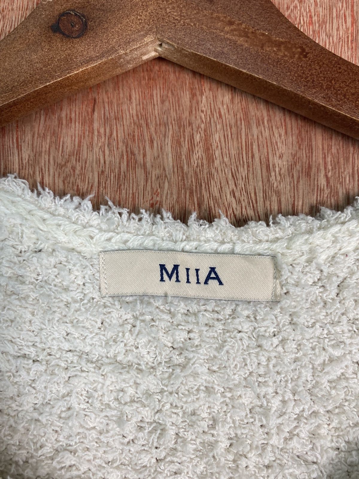 Homespun Knitwear × Japanese Brand DLS Miia White shag Shaggy Fur Mohair Knitwear #BB578 Size M / US 6-8 / IT 42-44 - 6 Thumbnail