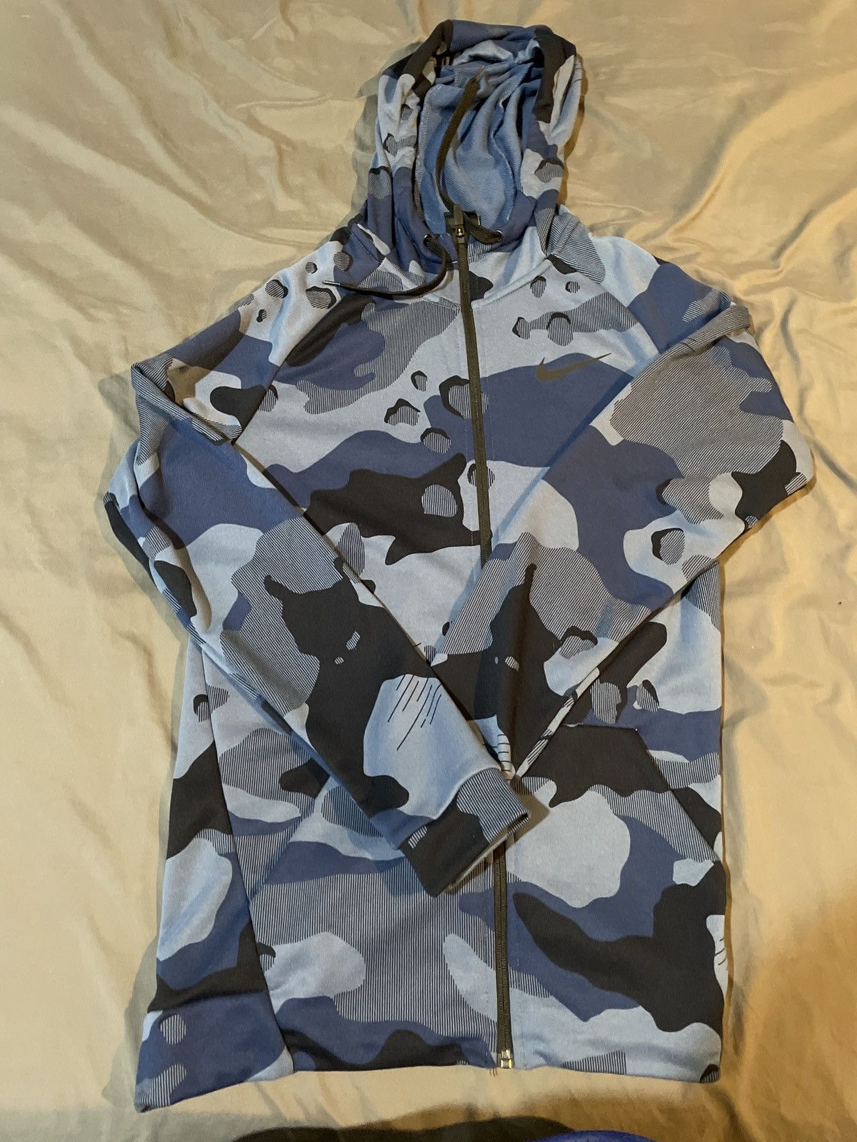 Nike nike blue camo zip up Grailed