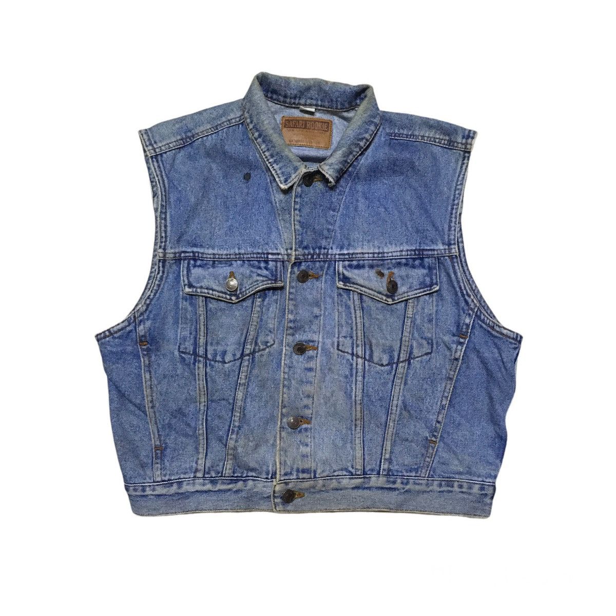 Japanese Brand Vintage Denim Vest Jacket Size US M / EU 48-50 / 2 - 1 Thumbnail
