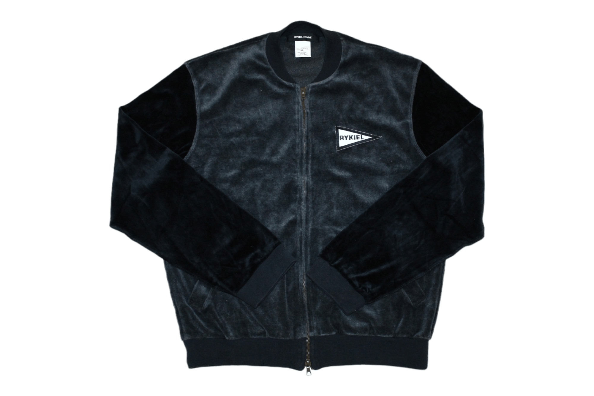 Sonia Rykiel Rykiel Homme Velvet Zipper Bomber Jacket. Made in France Size US M / EU 48-50 / 2 - 1 Thumbnail