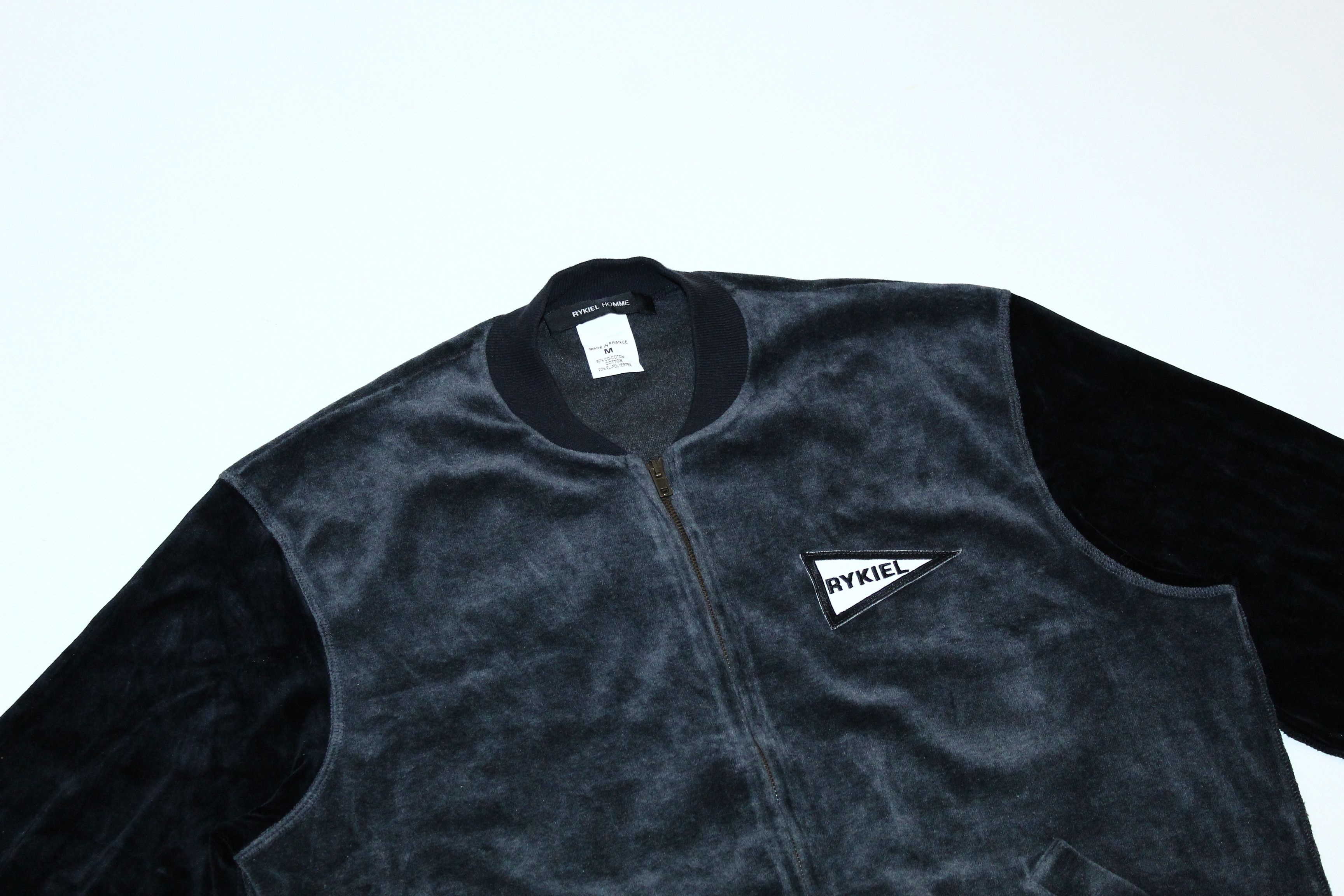 Sonia Rykiel Rykiel Homme Velvet Zipper Bomber Jacket. Made in France Size US M / EU 48-50 / 2 - 3 Thumbnail