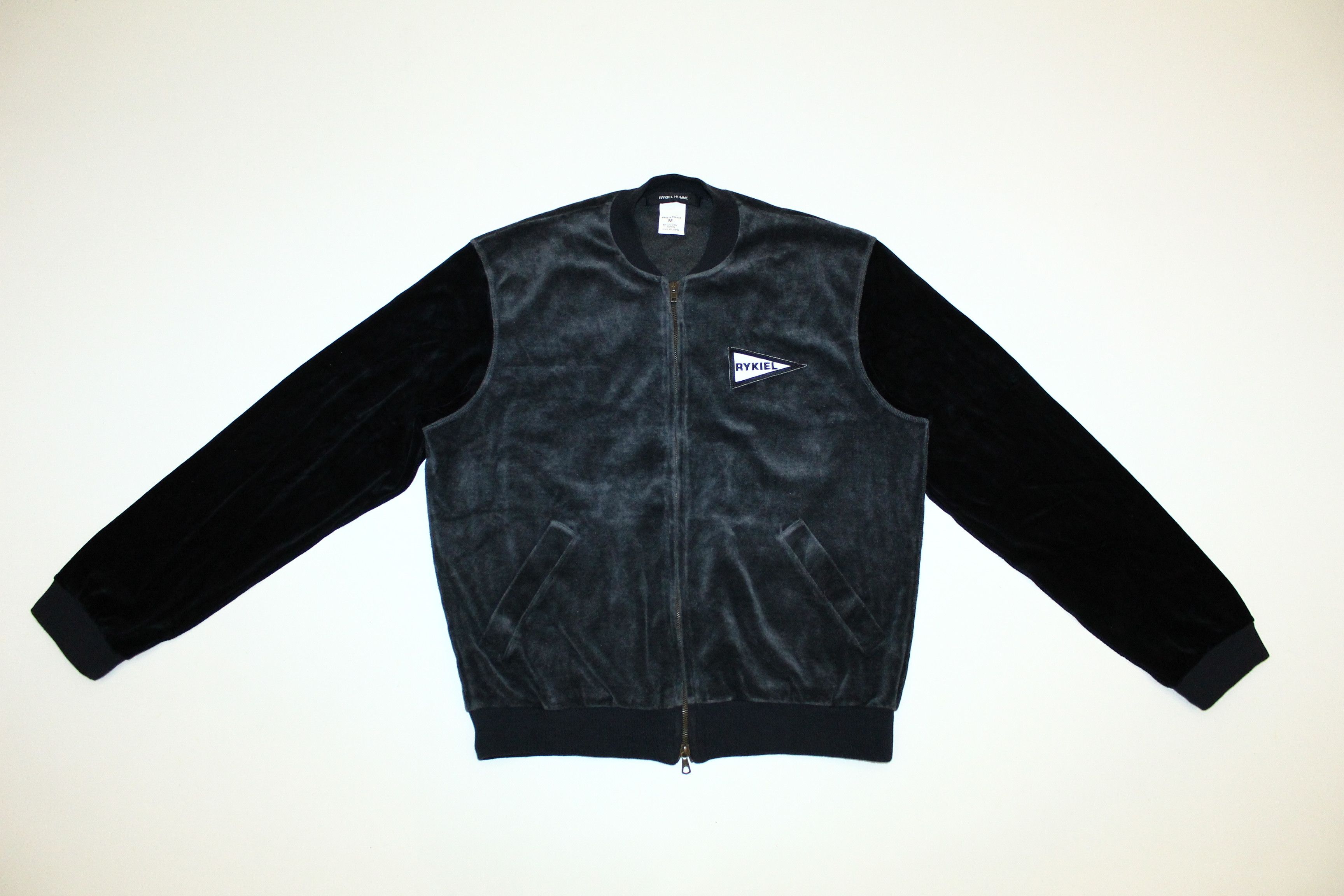 Sonia Rykiel Rykiel Homme Velvet Zipper Bomber Jacket. Made in France Size US M / EU 48-50 / 2 - 2 Thumbnail