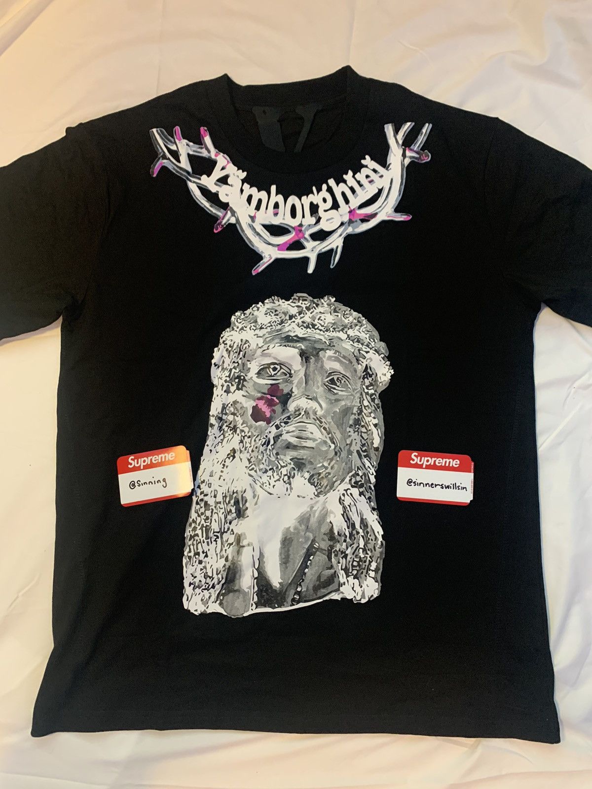 Vlone *QUICK STEAL* Vlone Yams Day Jesus Piece Tee Grailed