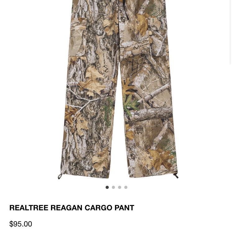 STUSSY NYLON PANTS REAL TREE