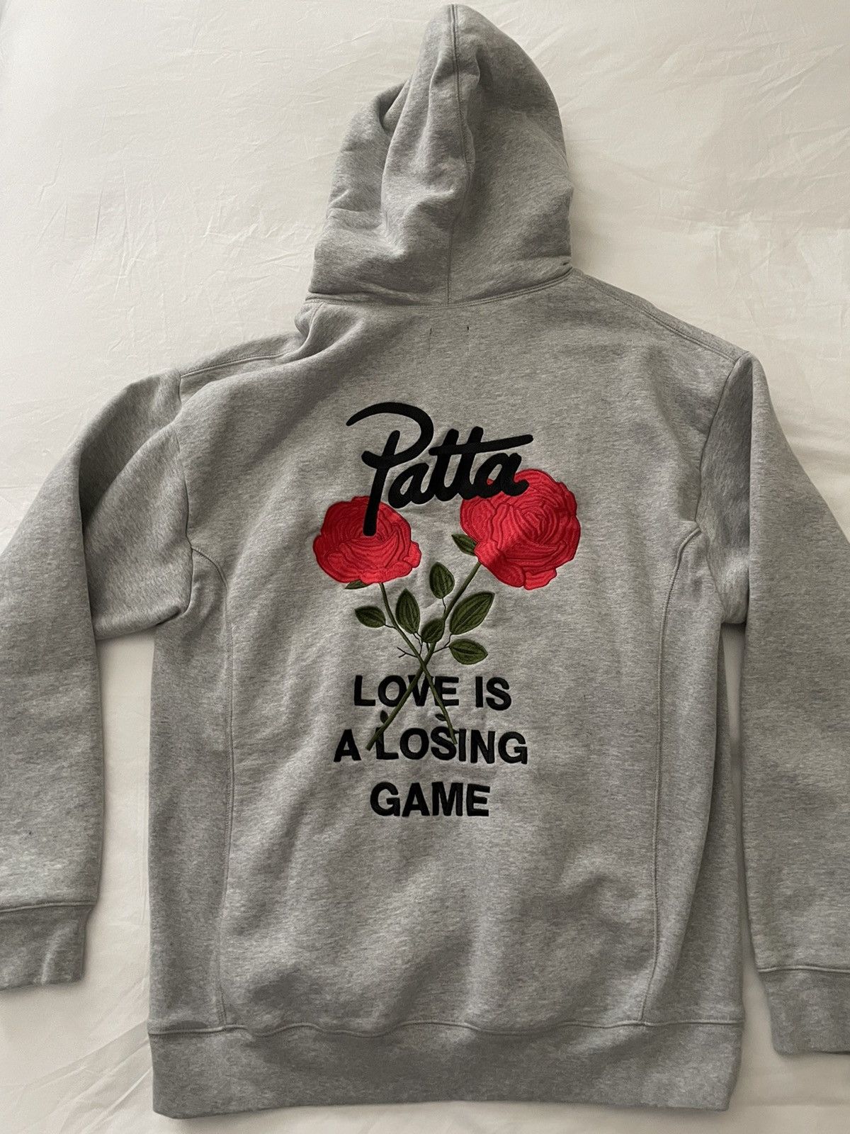 Patta Patta Grey Love is a Losing Game hoodie Grailed