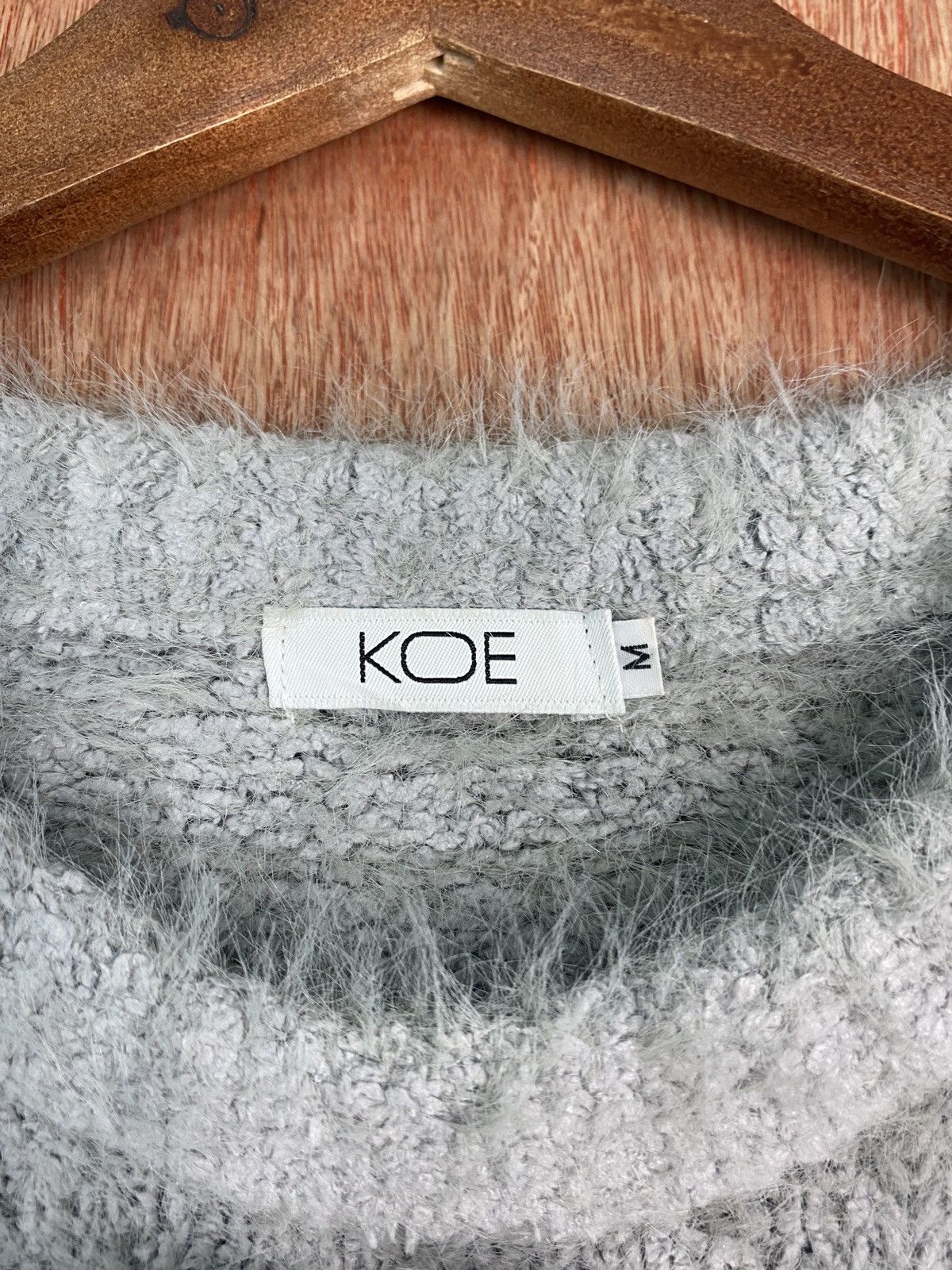 Homespun Knitwear × Japanese Brand DLS Koe Grey Soft Fur Shag Shaggy Mohair Knitwear #BB583 Size US M / EU 48-50 / 2 - 6 Thumbnail