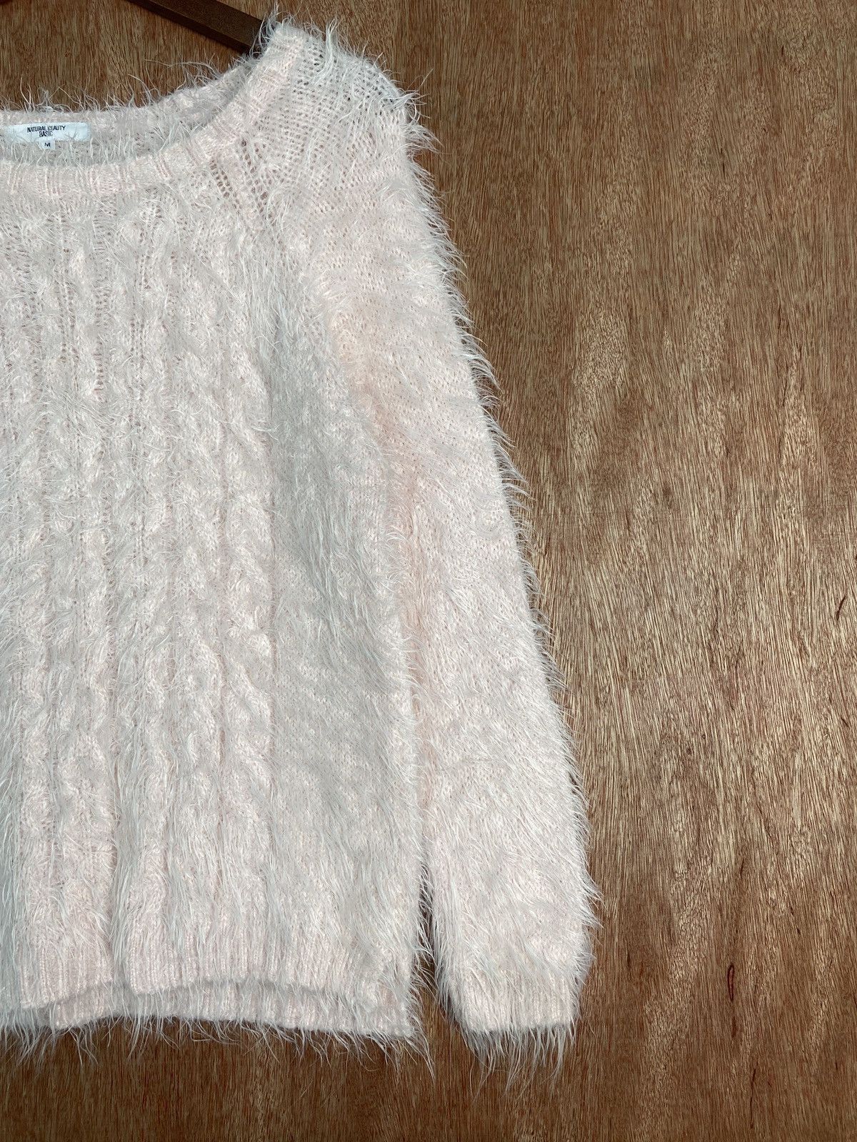 Aran Isles Knitwear × Japanese Brand DLS Natural Beauty Shag Shaggy Fur Mohair Knitwear #BB577 Size M / US 6-8 / IT 42-44 - 5 Thumbnail