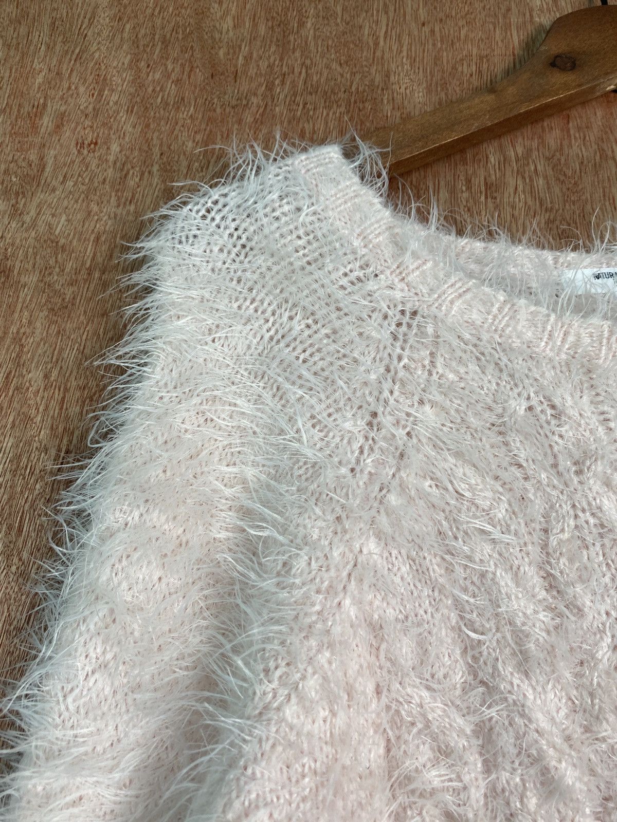Aran Isles Knitwear × Japanese Brand DLS Natural Beauty Shag Shaggy Fur Mohair Knitwear #BB577 Size M / US 6-8 / IT 42-44 - 6 Thumbnail
