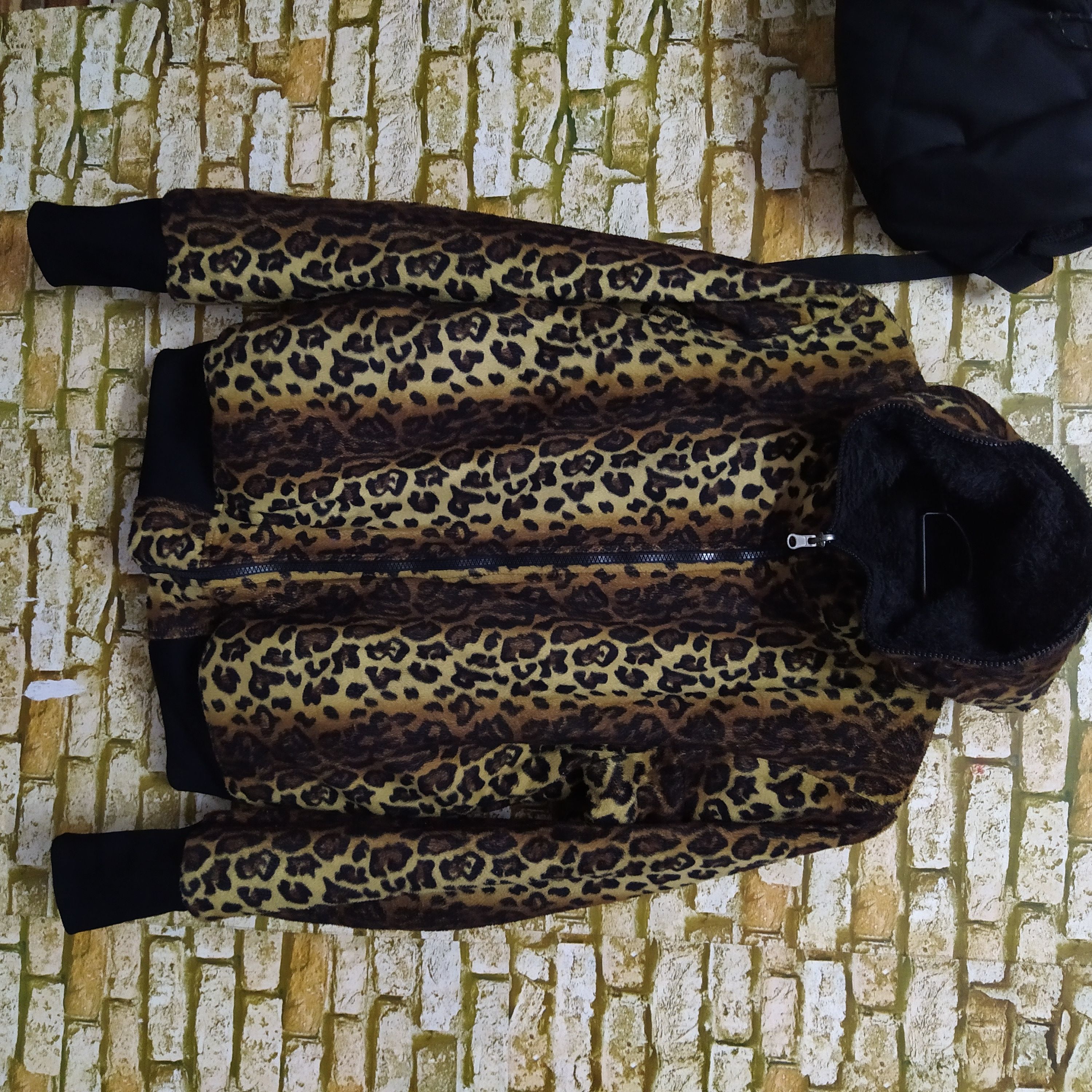 image of Seditionaries Clash Ahead Leopard Fleece Hoodie (D537), Men's (Size Medium)