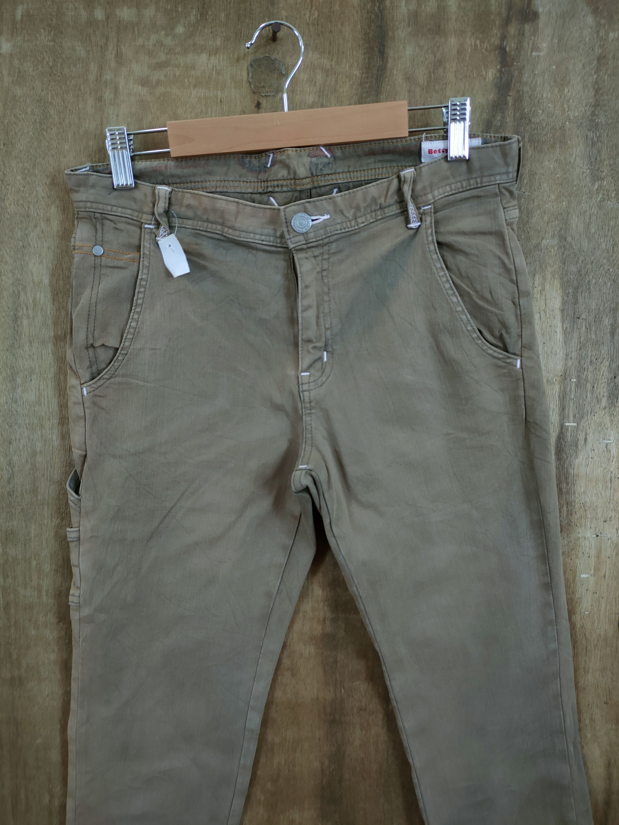 Japanese Brand × Vintage Betty Smith faded brown casual cargo pants japan #46-872 Size US 28 / EU 44 - 4 Thumbnail