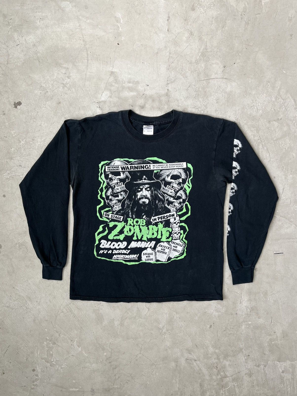 Vintage 90’s Rob Zombie Graphic Longsleeve Tee Size US M / EU 48-50 / 2 - 1 Thumbnail