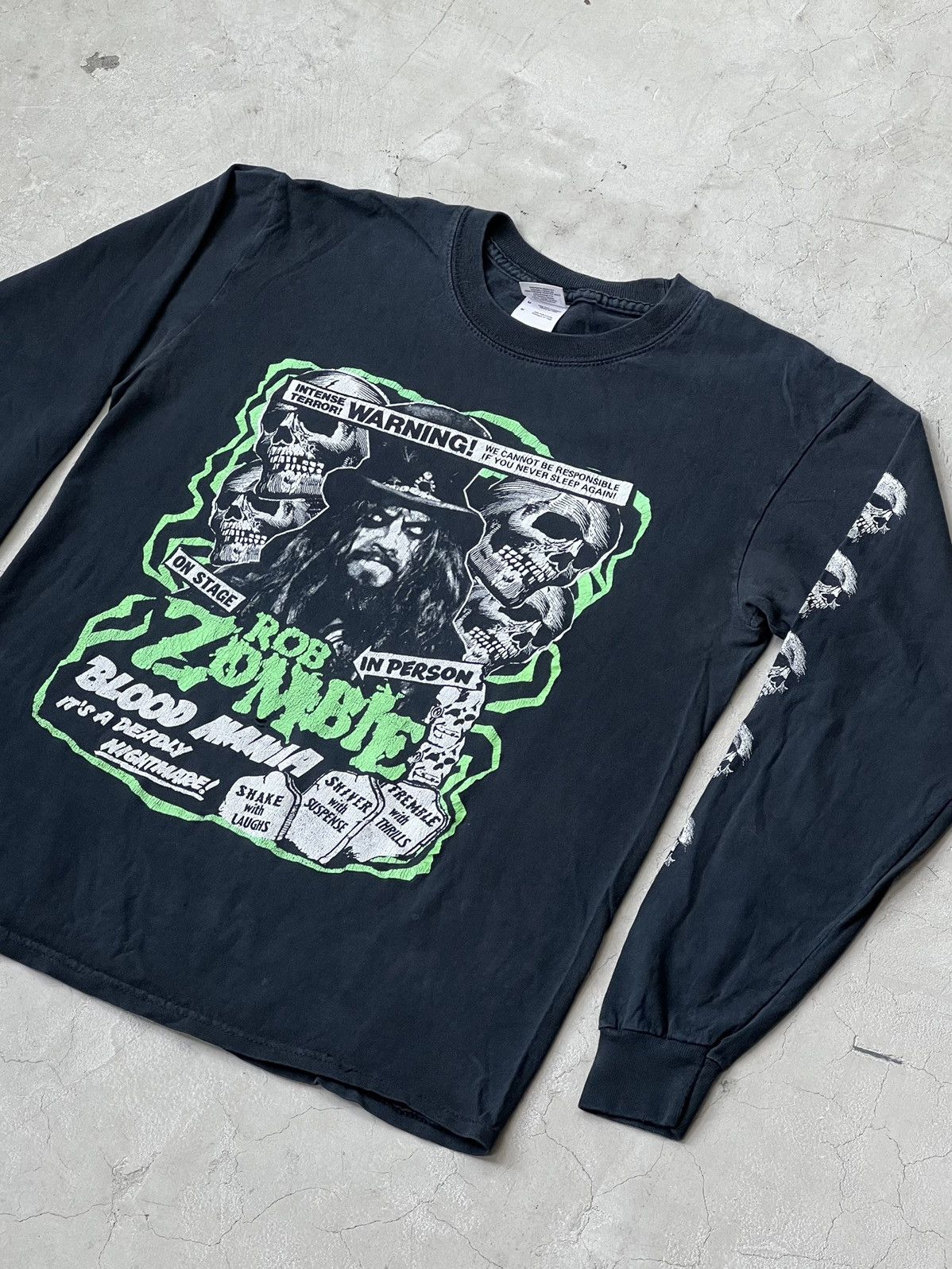 Vintage 90’s Rob Zombie Graphic Longsleeve Tee Size US M / EU 48-50 / 2 - 3 Thumbnail