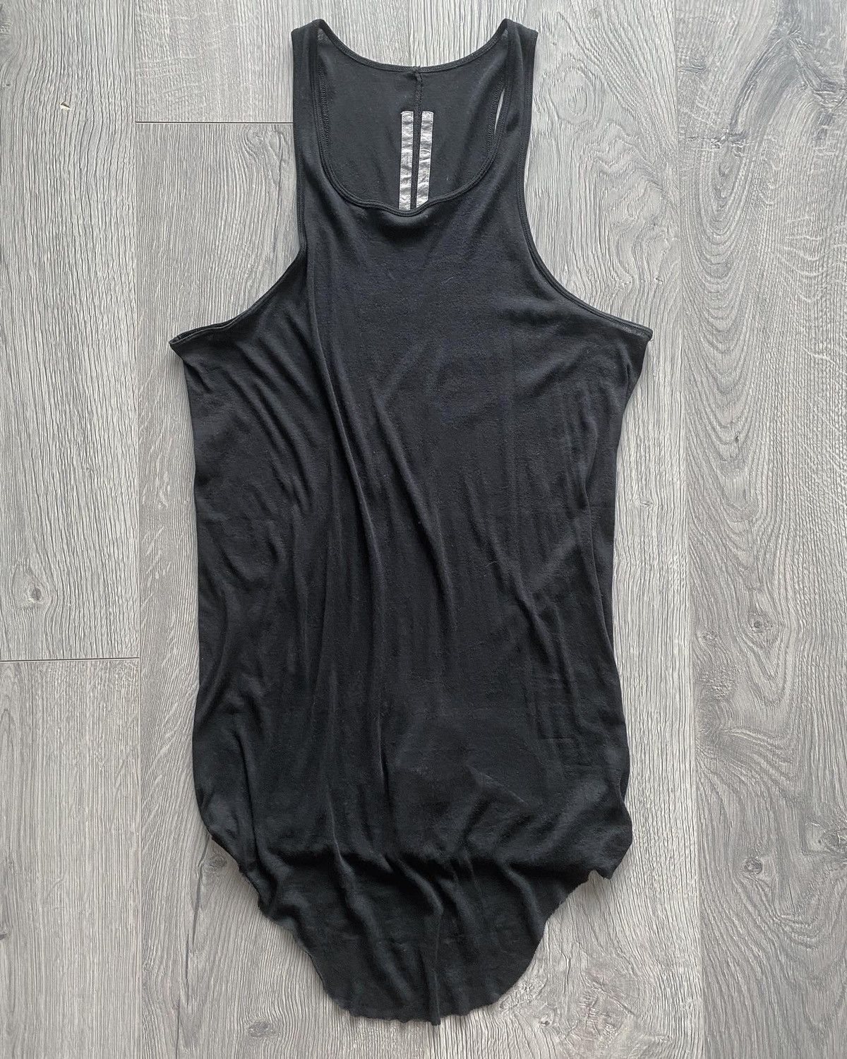 Rick Owens Black Larry Dick Flap Tank Top XL | Grailed