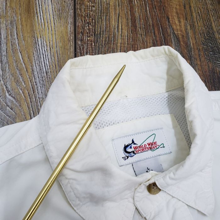 Vintage World Wide Sportsman Vented Fishing Shirt Nylon Grailed