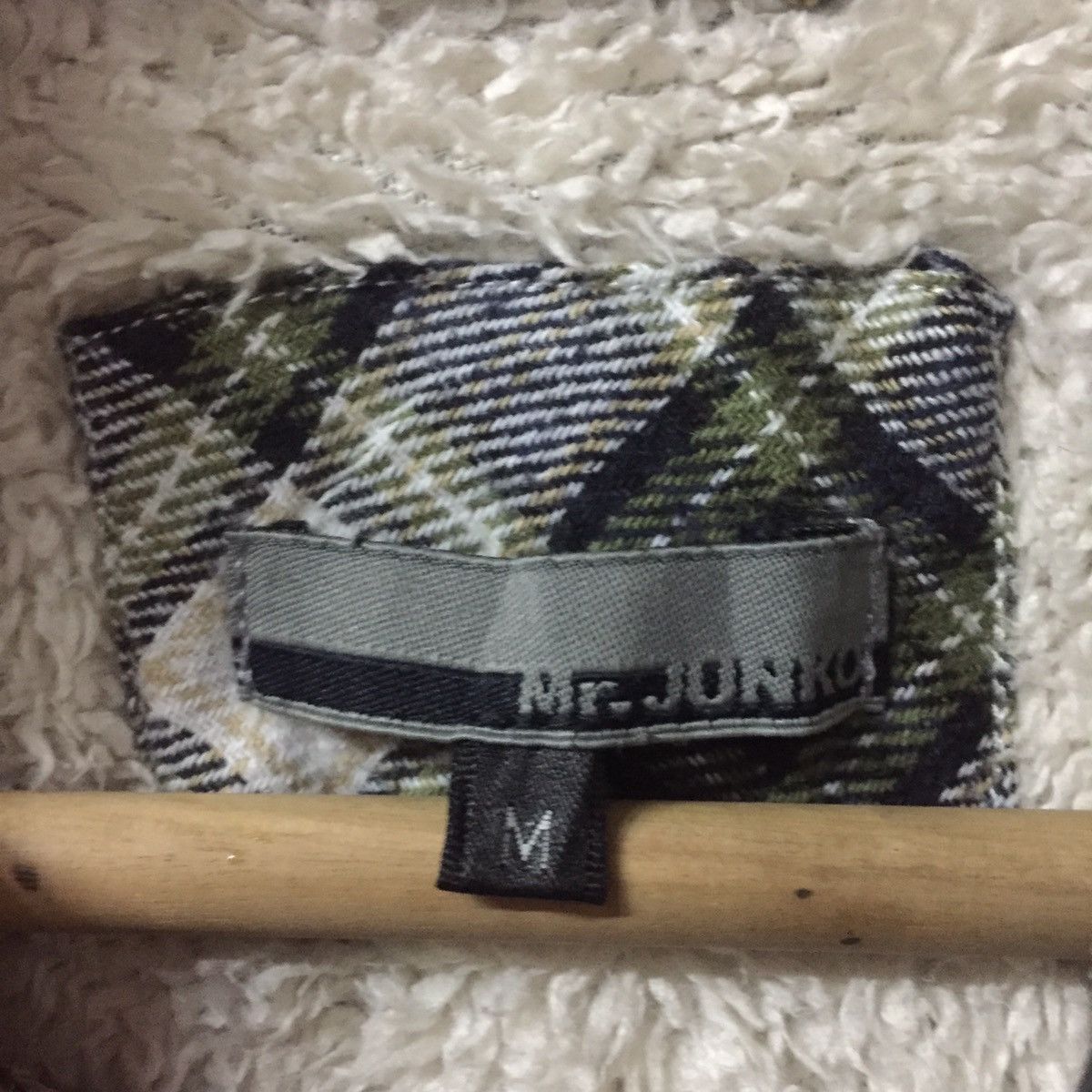 Japanese Brand Vintage 90’s Flannel Mr Junko Button Stone Size US M / EU 48-50 / 2 - 4 Thumbnail