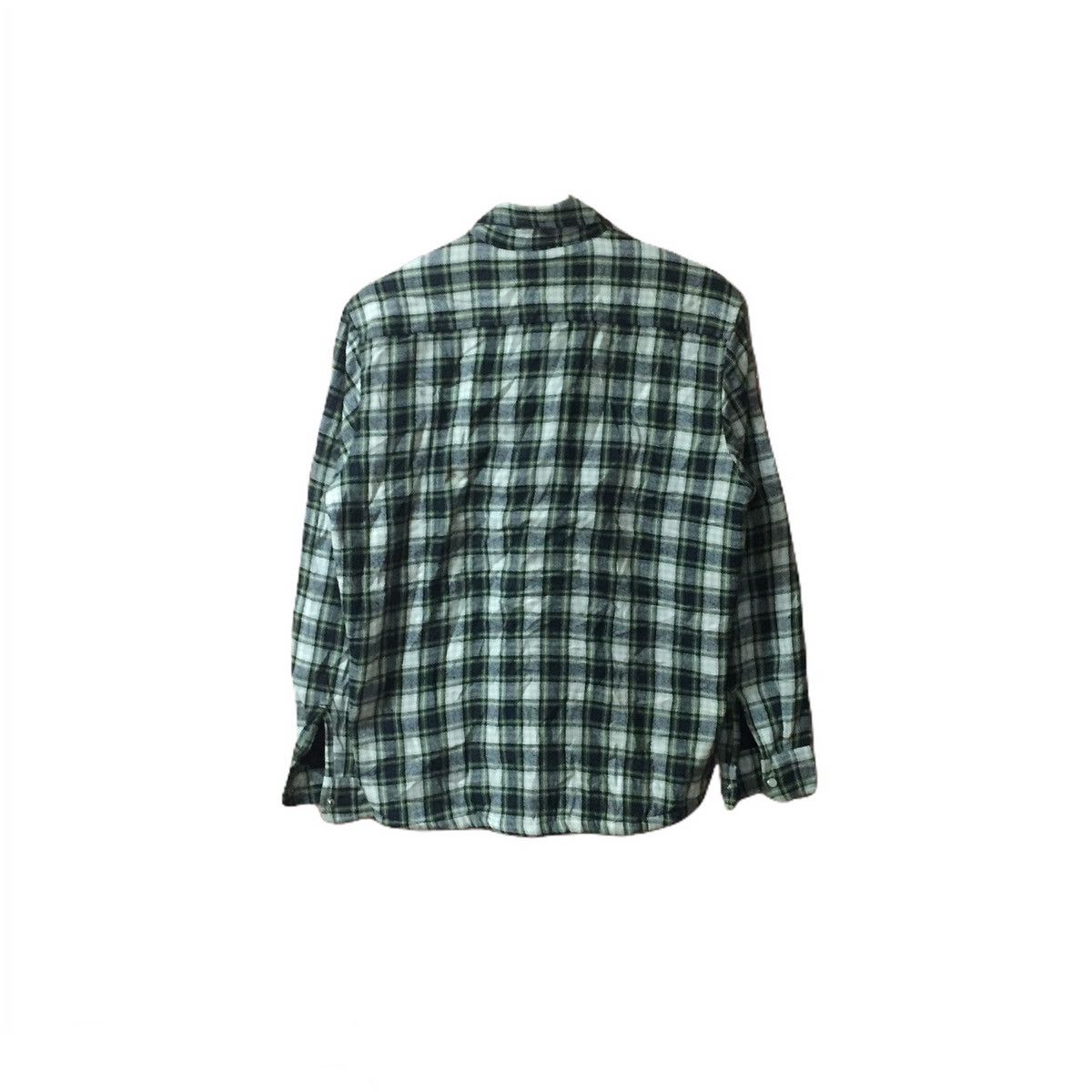 Japanese Brand Vintage 90’s Flannel Mr Junko Button Stone Size US M / EU 48-50 / 2 - 2 Thumbnail
