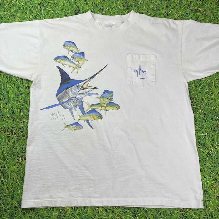 Guy Harvey Guy Harvey Island Swordfish Pocket T-Shirt Fish Tropical ...