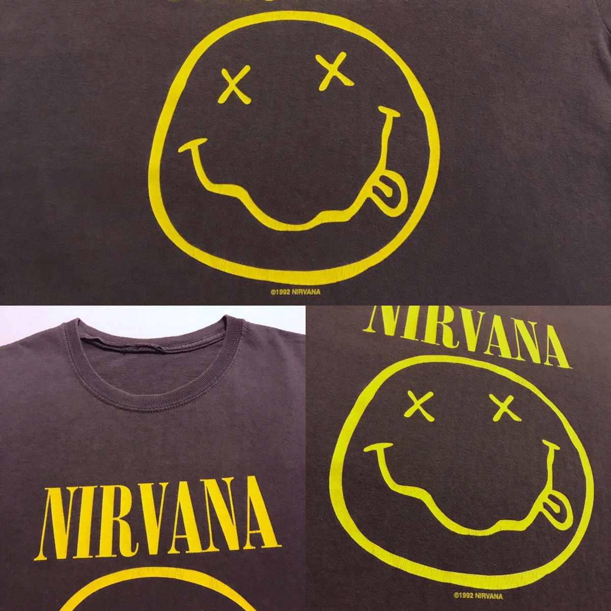 Vintage Vintage Nirvana Smiley Shirt Size Medium Size US M / EU 48-50 / 2 - 4 Preview