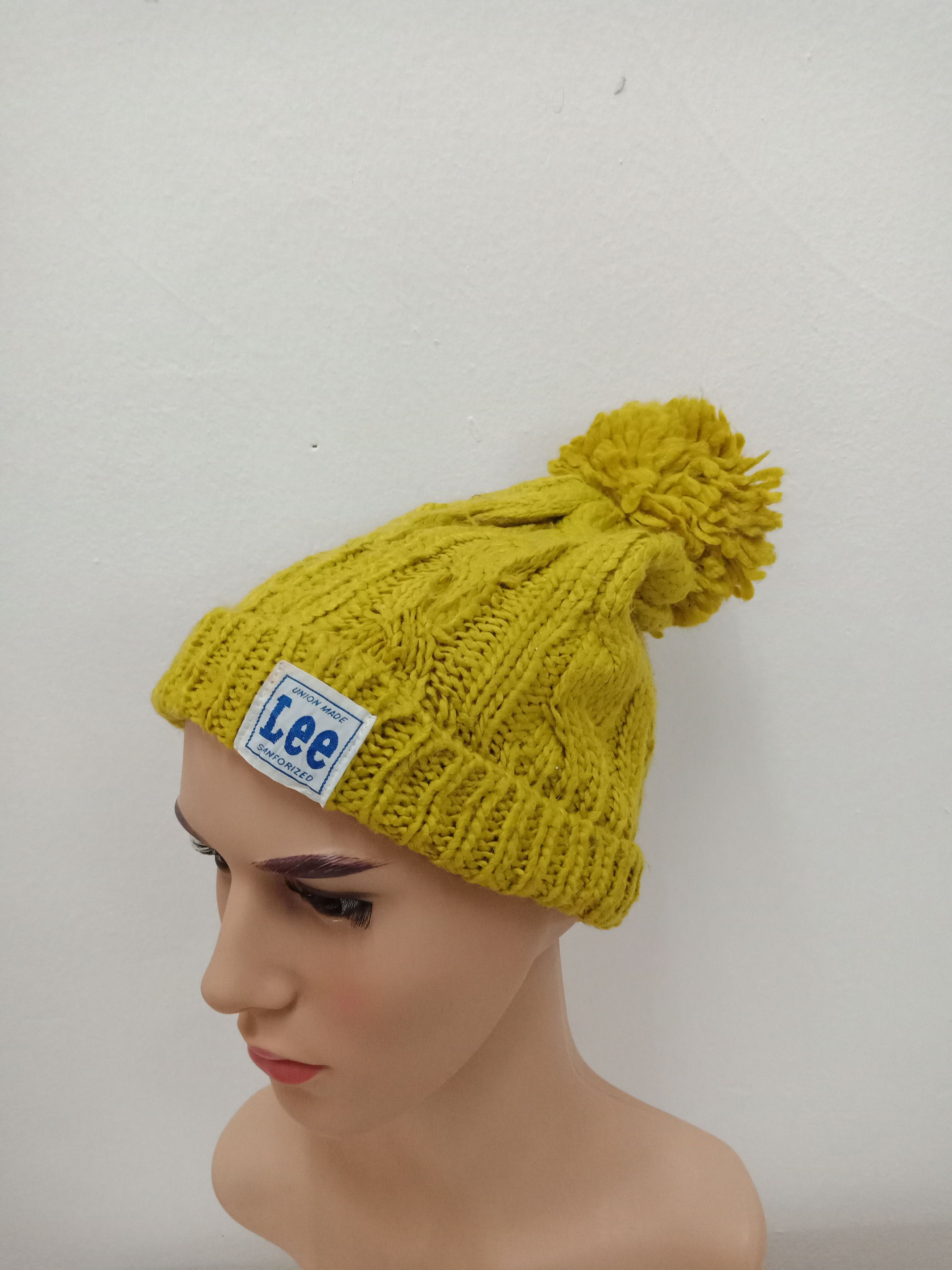 Lee Lee Yellow Bobble Beanie Size ONE SIZE - 1 Thumbnail