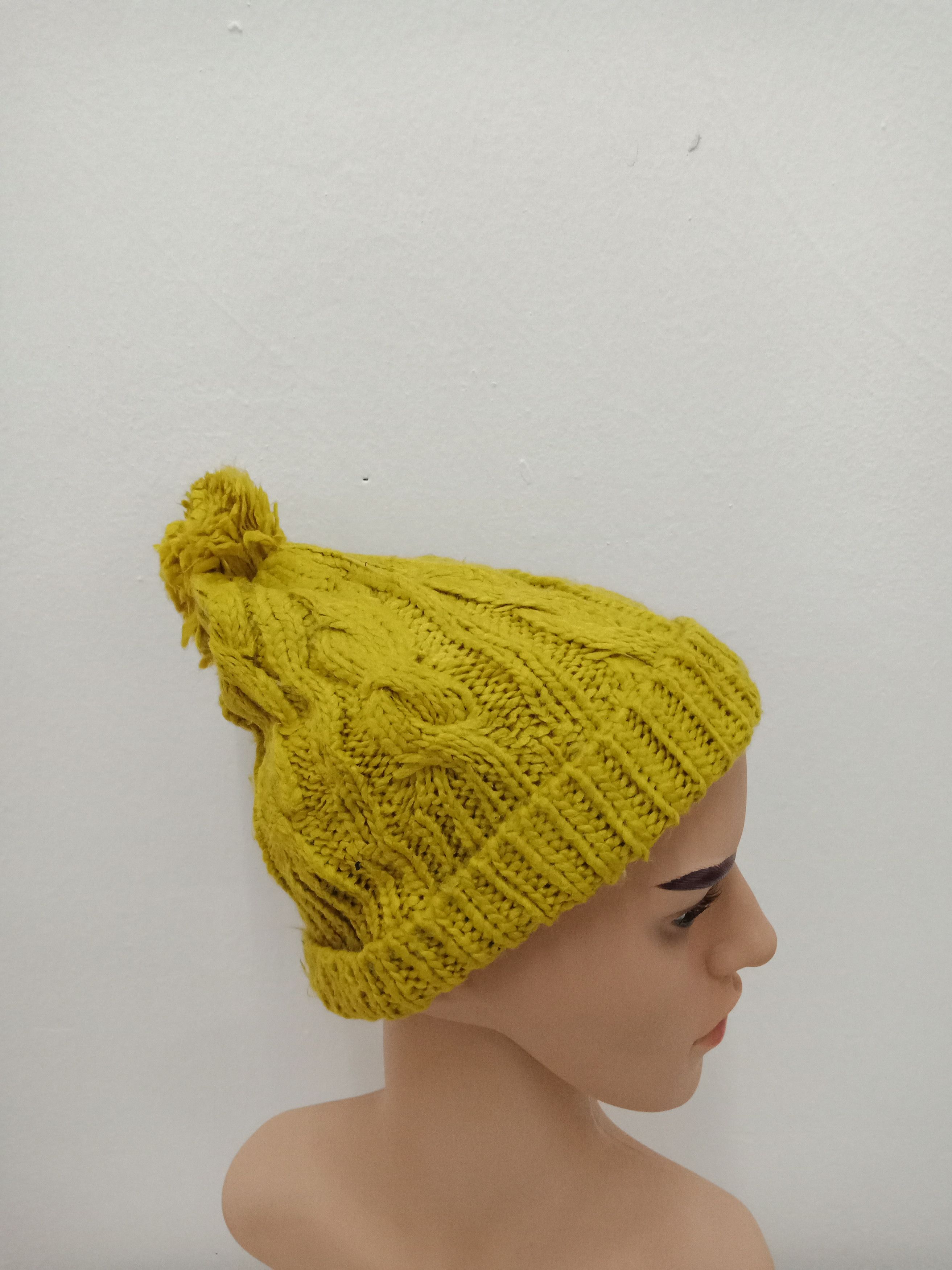 Lee Lee Yellow Bobble Beanie Size ONE SIZE - 3 Thumbnail