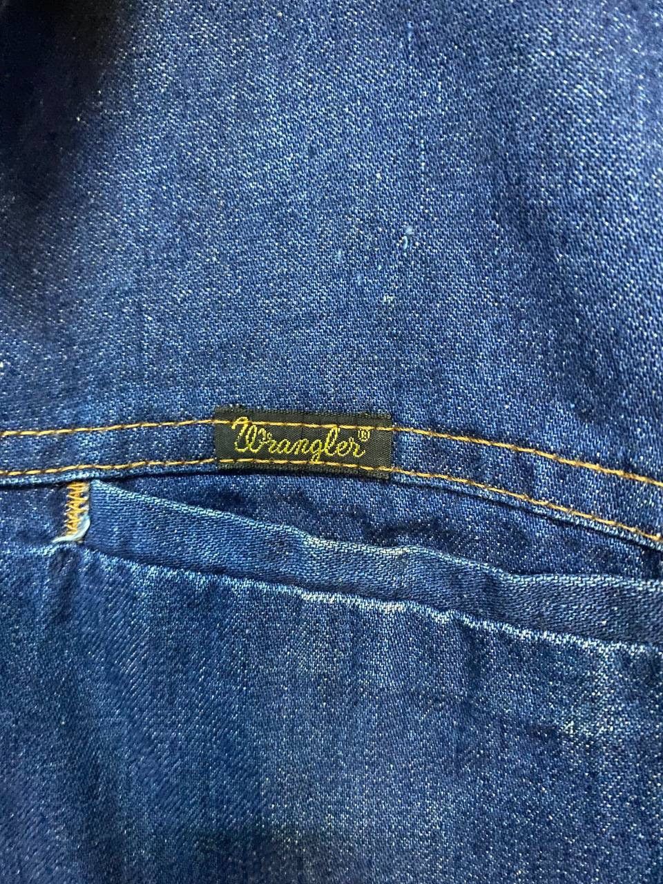 Wrangler Vintage 80s Blue Indigo Wrangler Sherpa Lining Jacket Size US M / EU 48-50 / 2 - 4 Thumbnail