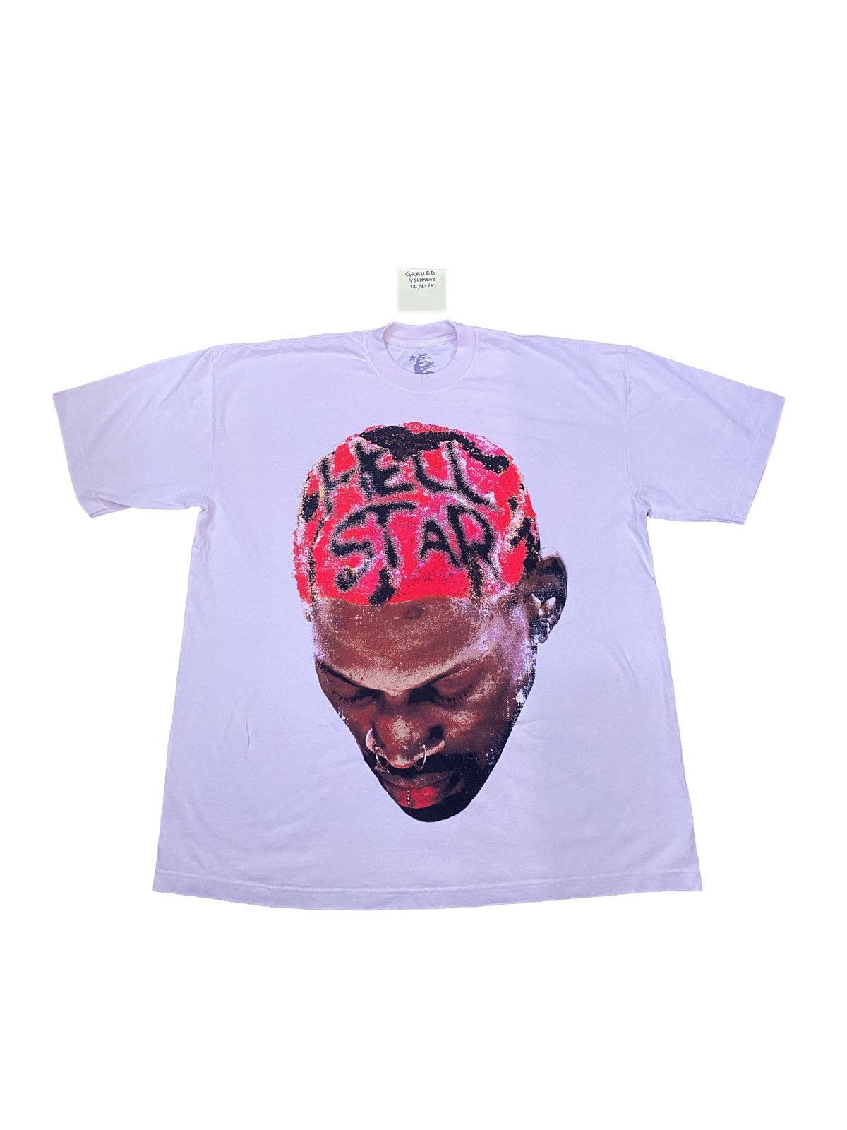 Streetwear × Vintage Hell Star Pink Dennis Rodman Tee | Grailed
