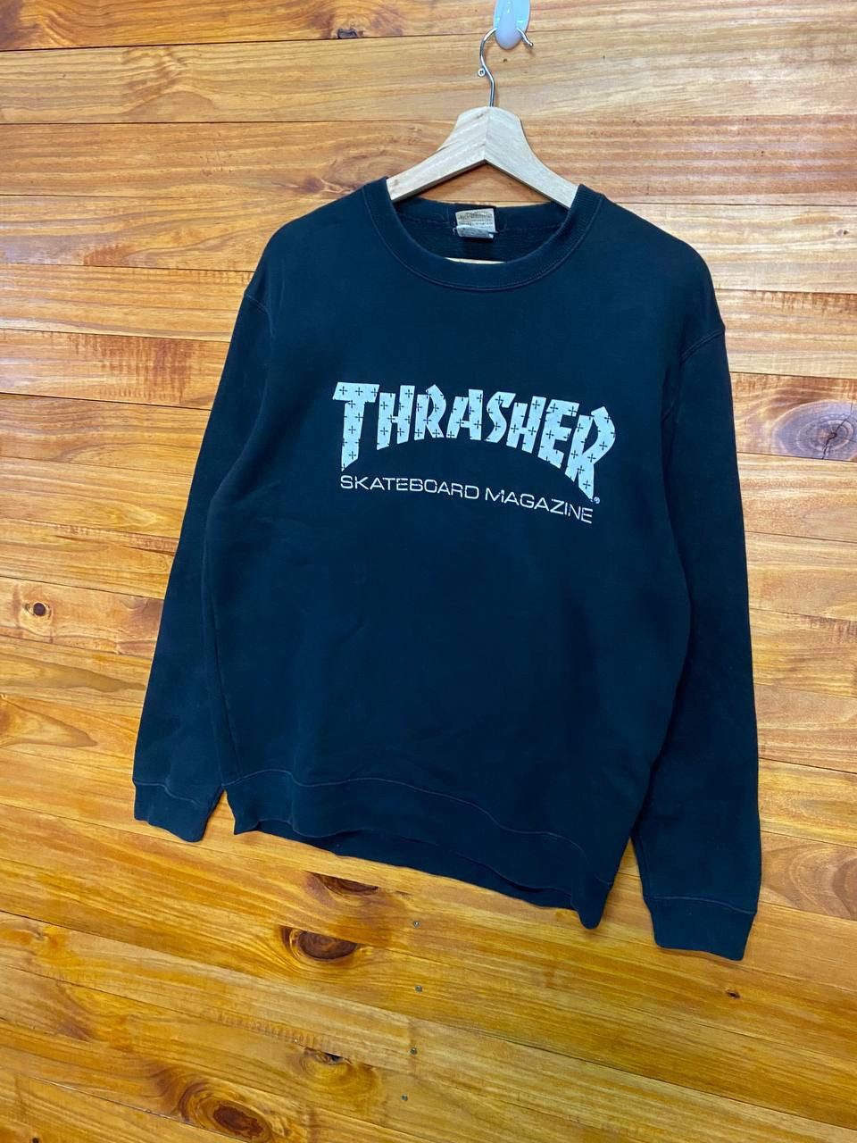 Thrasher Vintage Y2K Thrasher Magazine Skateboard Sweatshirt Size US M / EU 48-50 / 2 - 2 Thumbnail