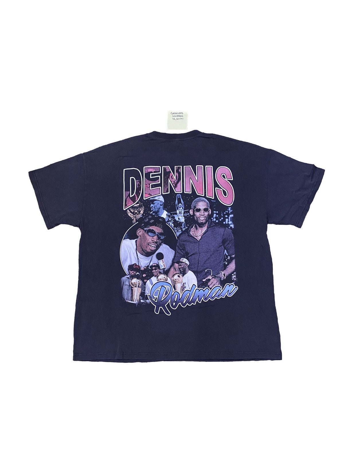 Vintage Dennis Rodman Graphic Tee X Jaee Editz | Grailed