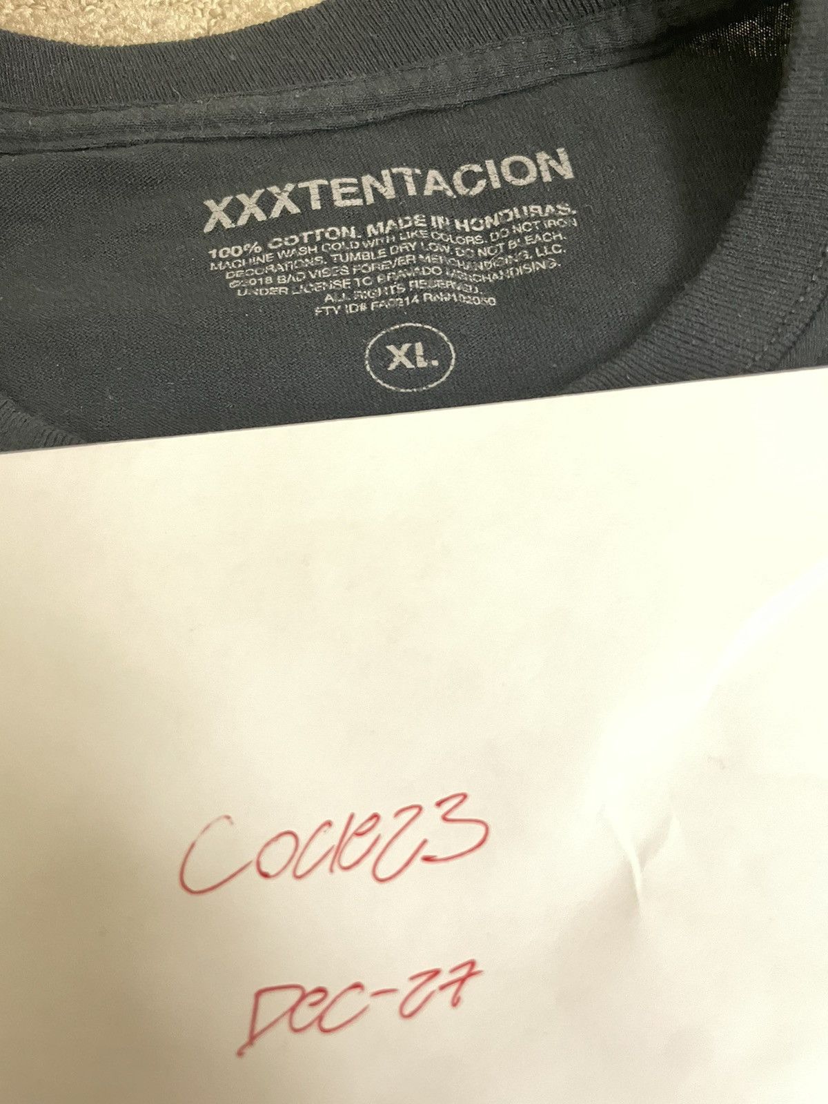 Xxxtentacion “Eyes” 2024 Holographic “?” T-Shirt *RARE* Size Large