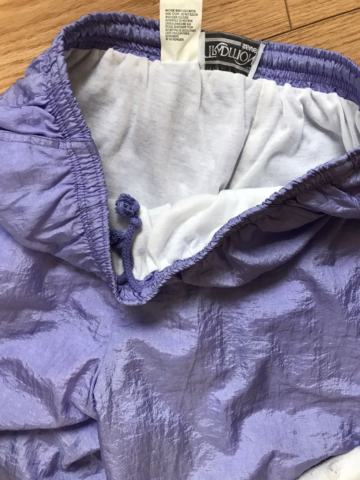 Japanese Brand × Vintage Nylon 90s lilac 💅 joggers sweatpants small Size US 30 / EU 46 - 3 Thumbnail