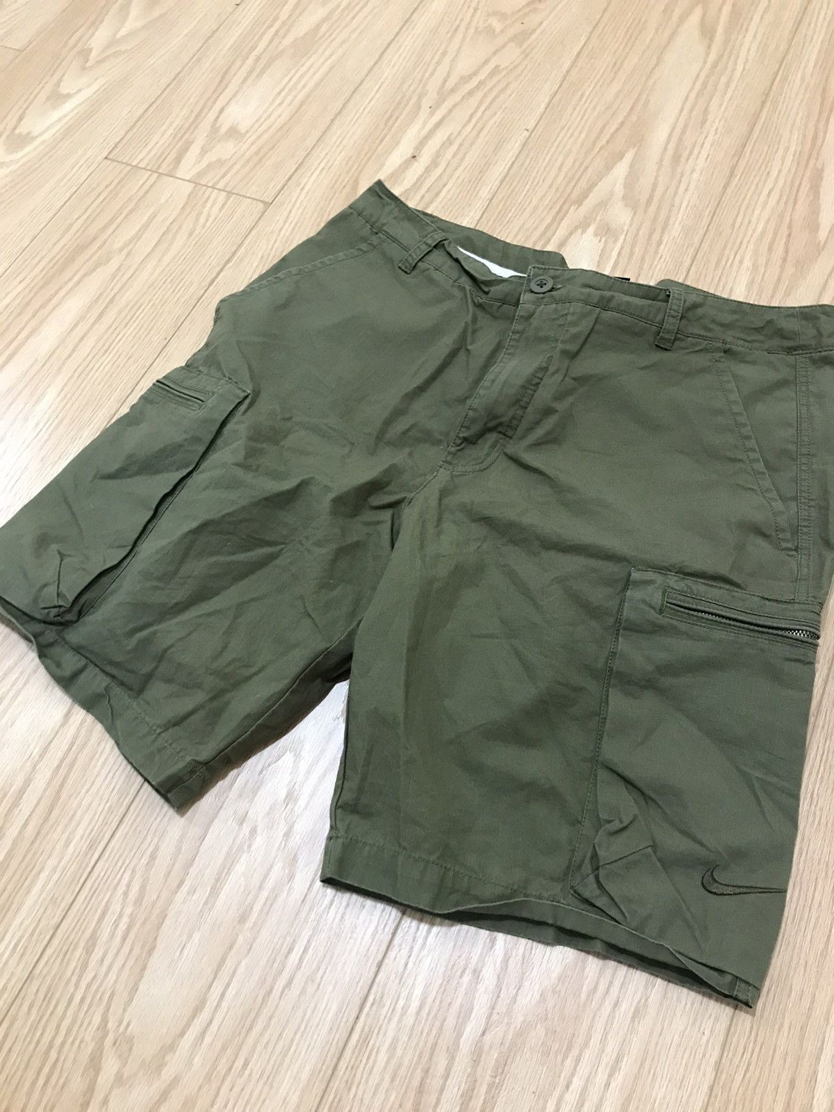 Nike × Nike ACG × Vintage Nike cargo olive shorts large 34 Size US 34 / EU 50 - 1 Thumbnail