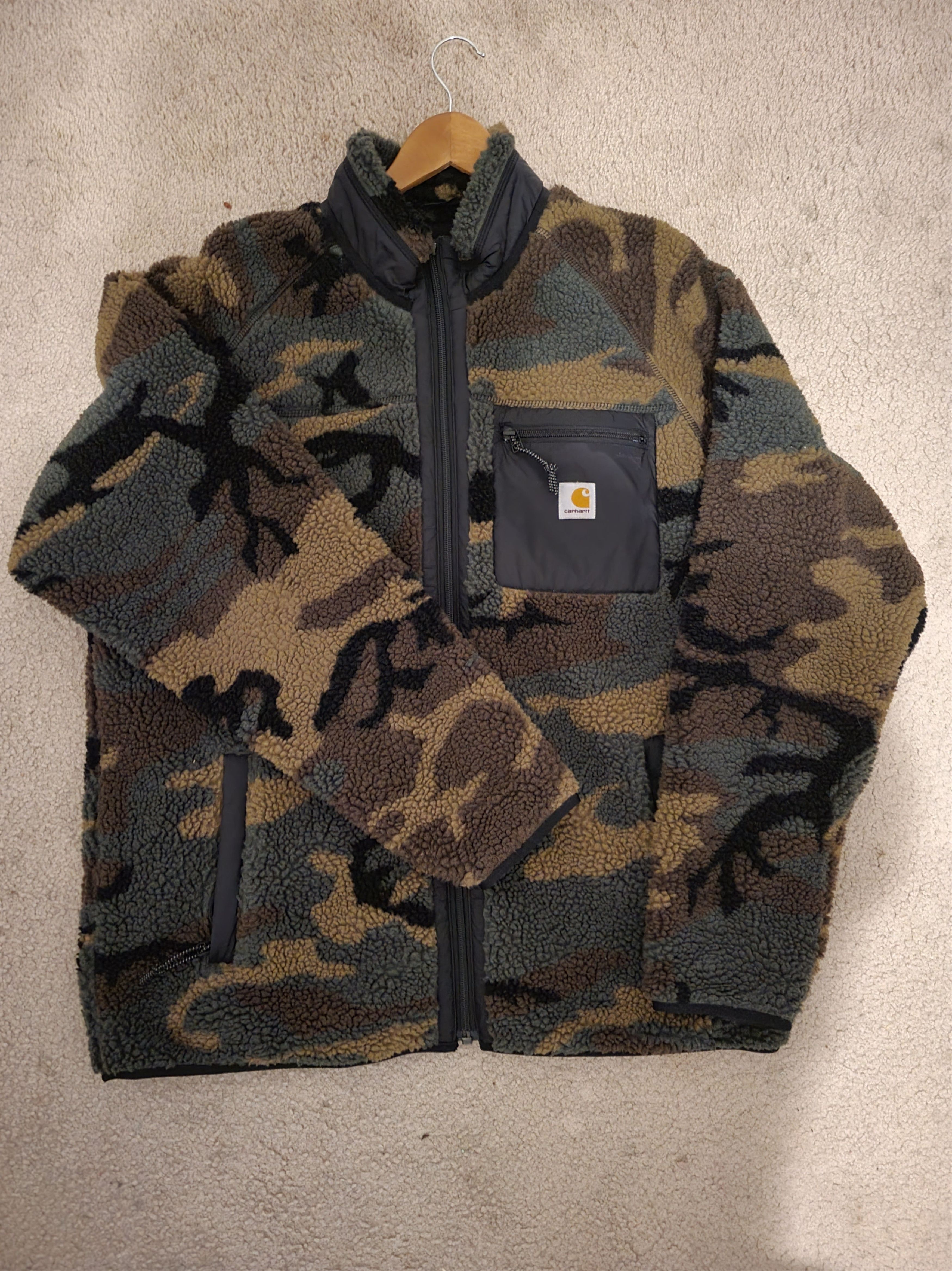 Carhartt Carhartt Wip Last drop Carhartt WIP Prentis Liner Camo Laurel Black Grailed