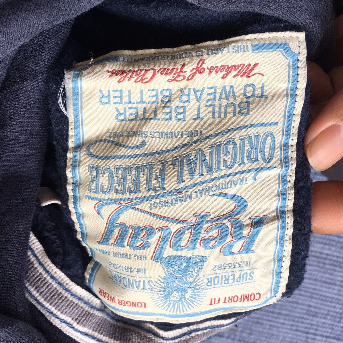 Replay replay blue jeans hoodie Size US L / EU 52-54 / 3 - 8 Thumbnail