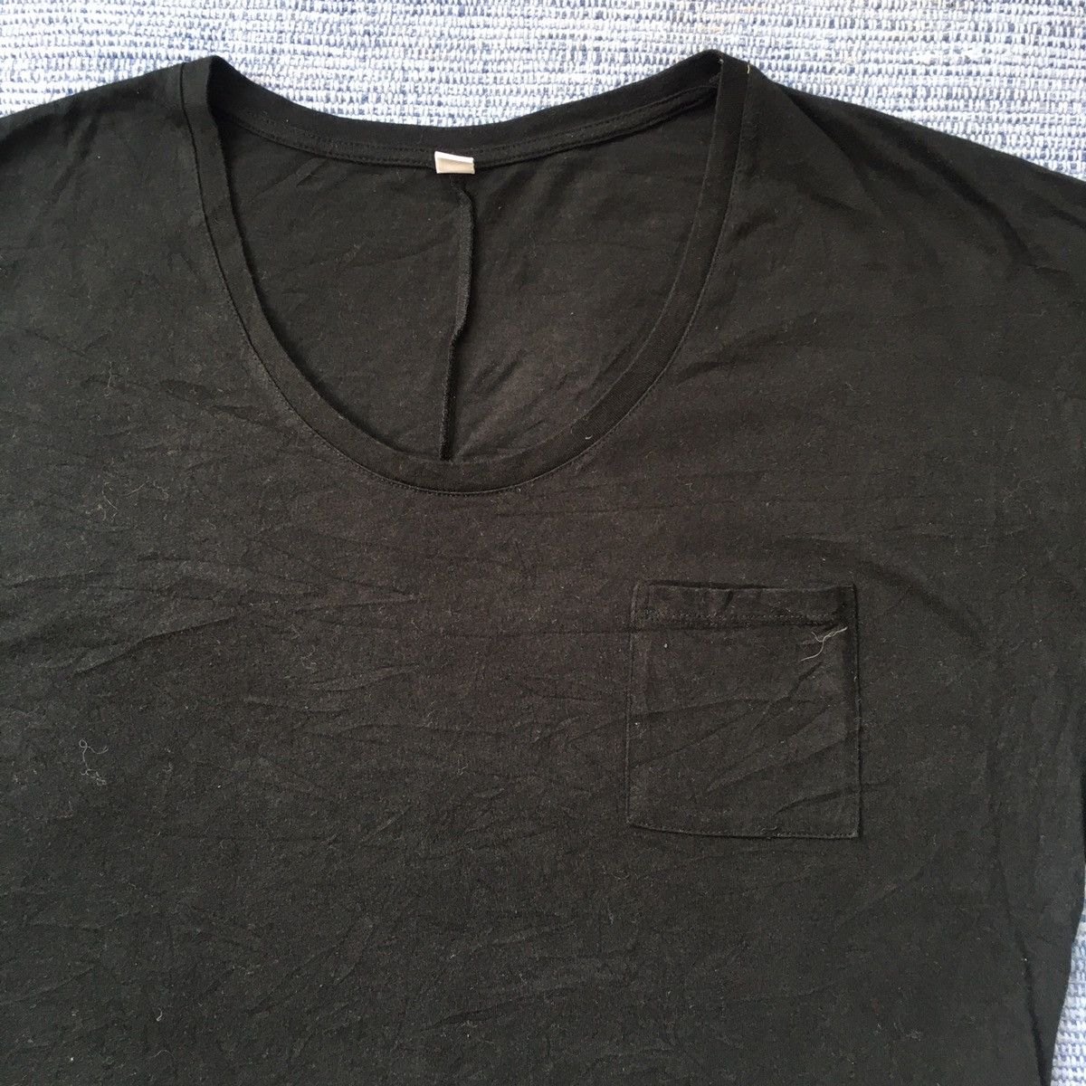 Japanese Brand black pocket tee Size S / US 4 / IT 40 - 2 Thumbnail