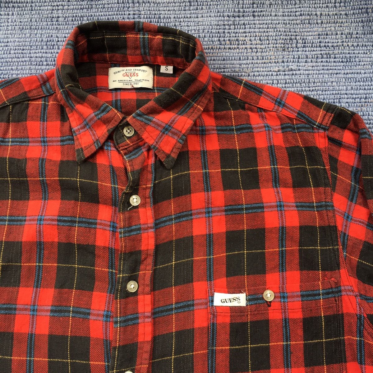 Vintage Vintage 90s guess flannel Size US S / EU 44-46 / 1 - 3 Thumbnail