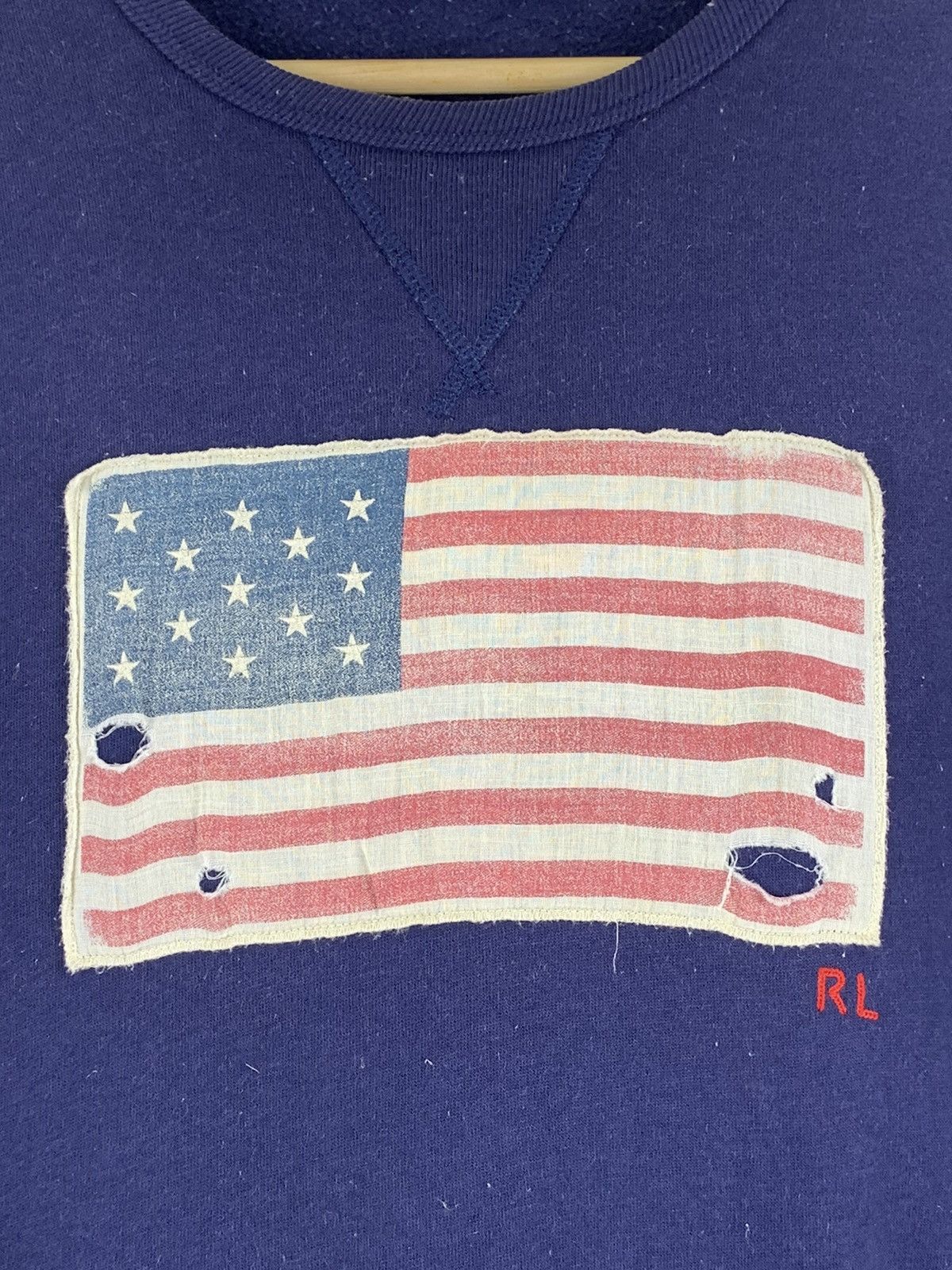 Polo Ralph Lauren UNITED STATE FLAG CROP SWEATER Size US M / EU 48-50 / 2 - 4 Thumbnail