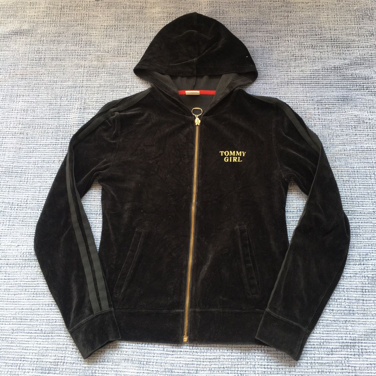 Tommy Hilfiger vintage tommy velvet hoodie Size US XS / EU 42 / 0 - 1 Thumbnail
