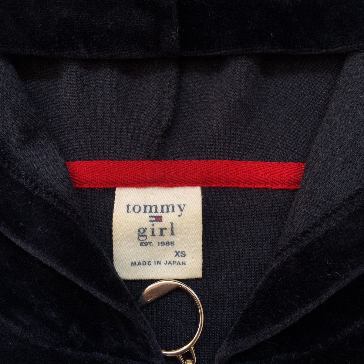 Tommy Hilfiger vintage tommy velvet hoodie Size US XS / EU 42 / 0 - 2 Thumbnail